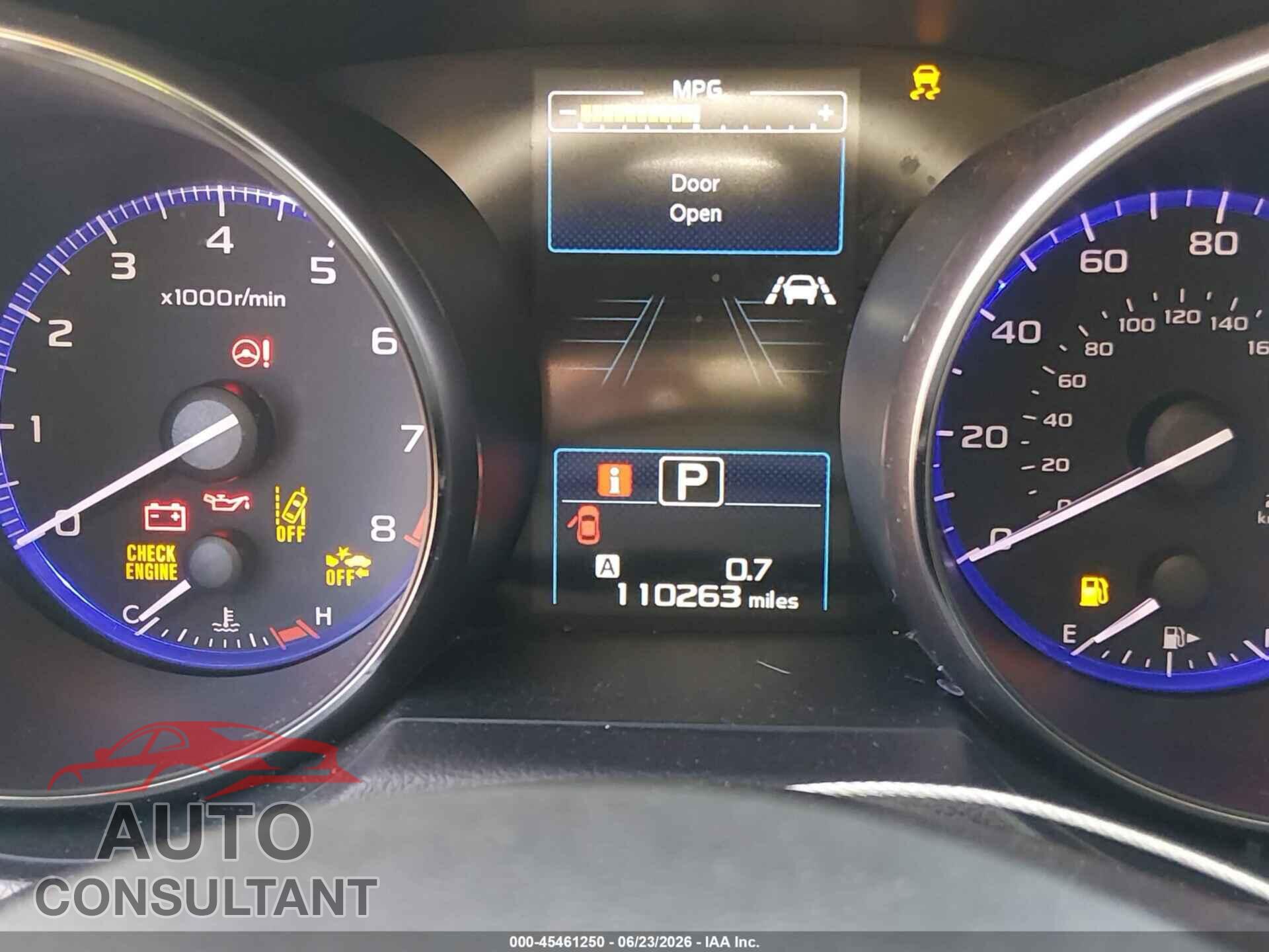 SUBARU OUTBACK 2019 - 4S4BSABC2K3388779