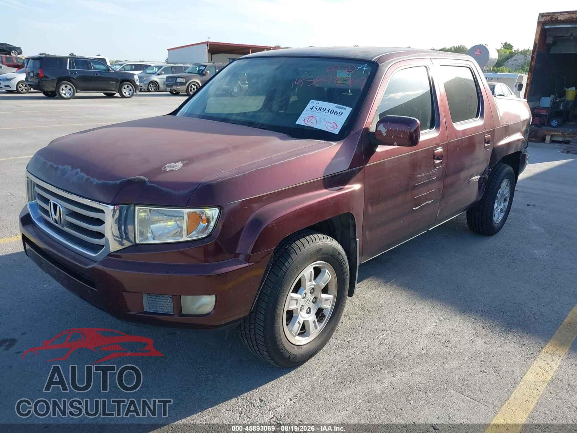 HONDA RIDGELINE 2013 - 5FPYK1F47DB002162