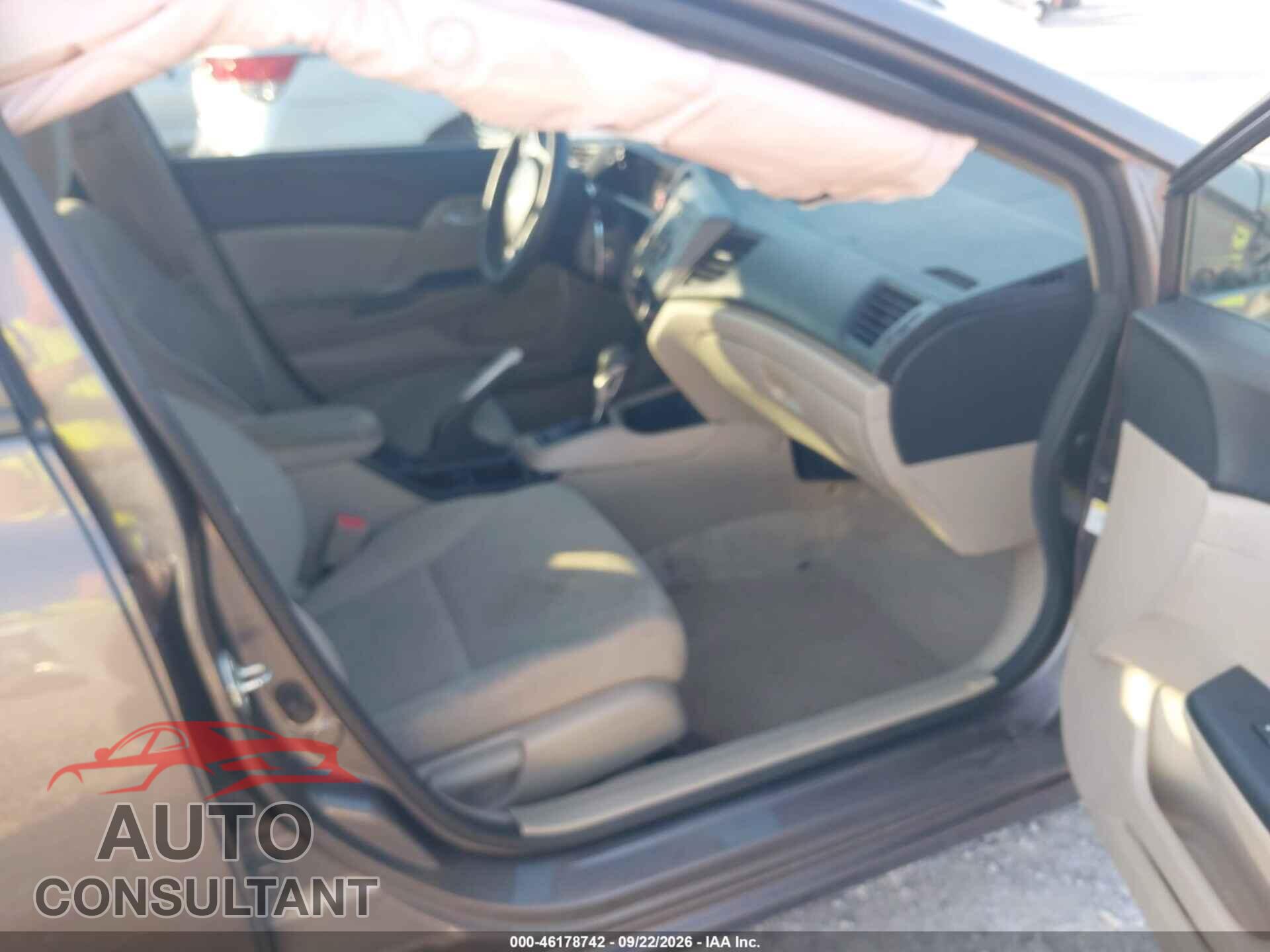 HONDA CIVIC 2012 - 19XFB2F53CE316510