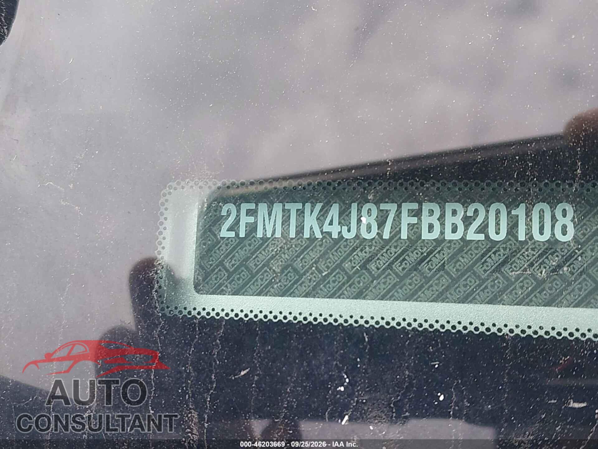 FORD EDGE 2015 - 2FMTK4J87FBB20108