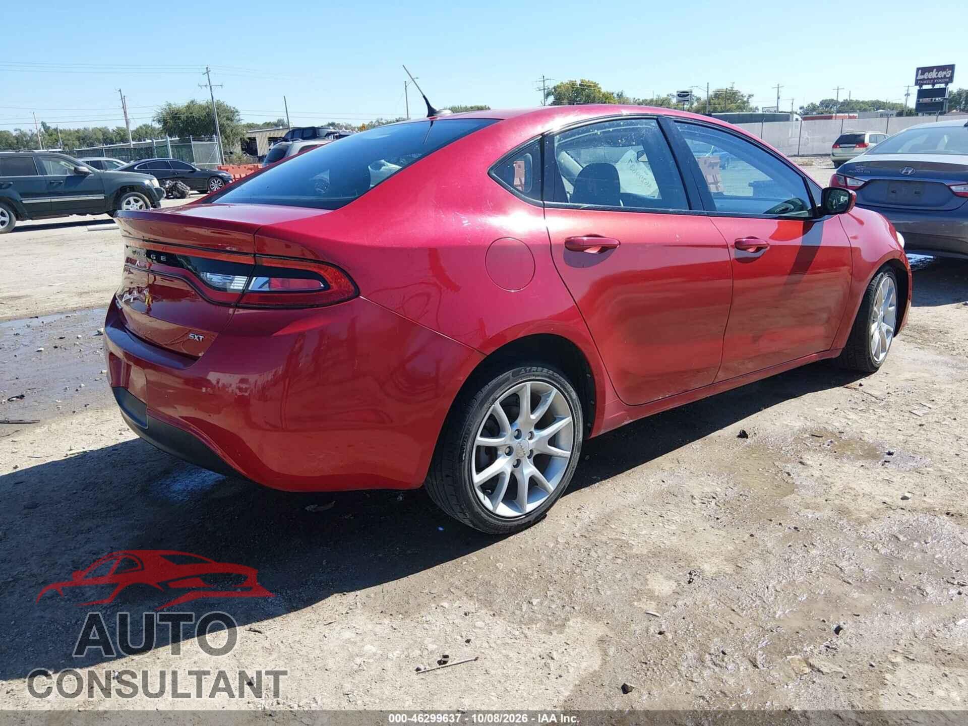 DODGE DART 2013 - 1C3CDFBA4DD211277