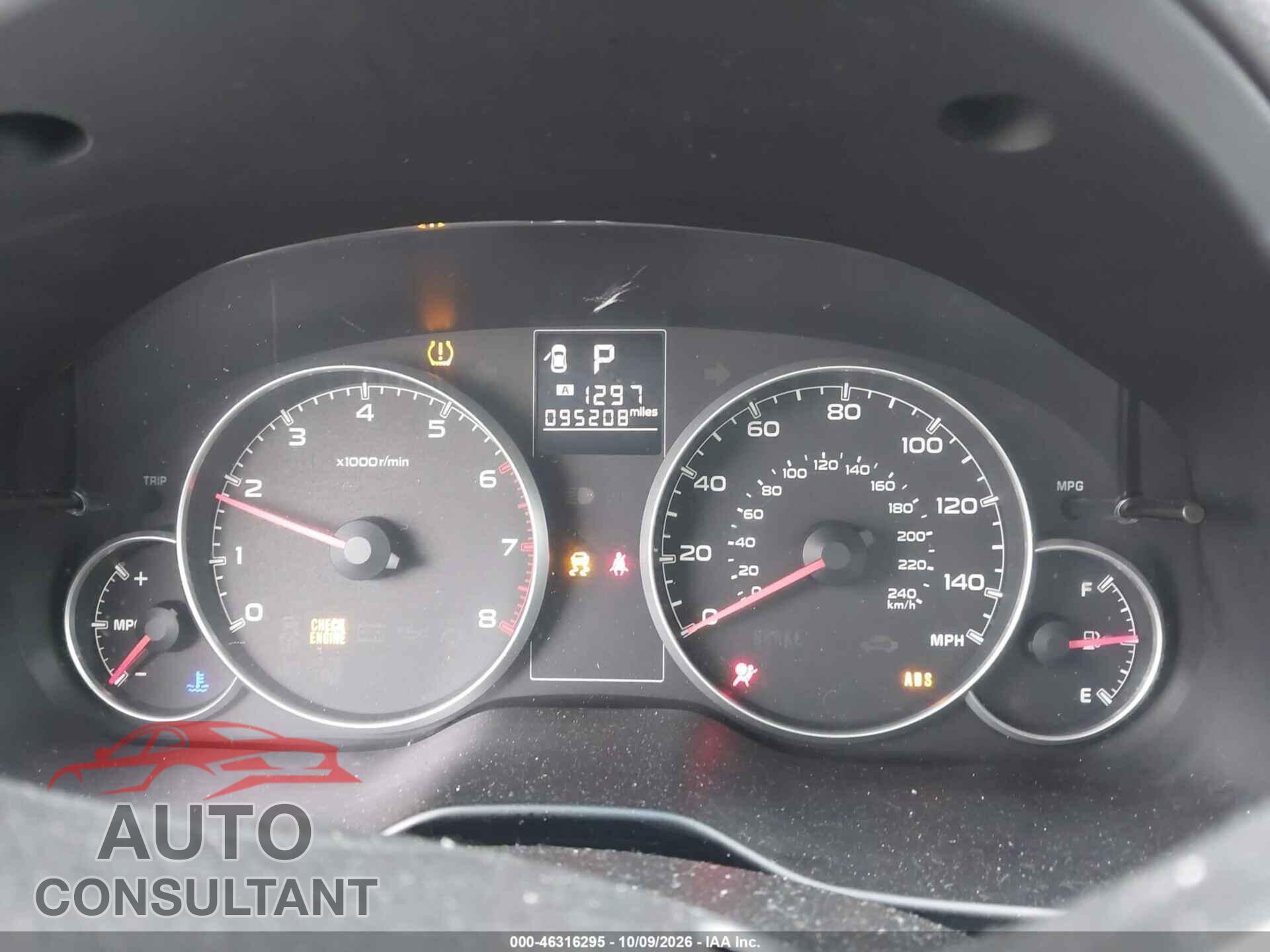 SUBARU OUTBACK 2014 - 4S4BRCDC5E3288927