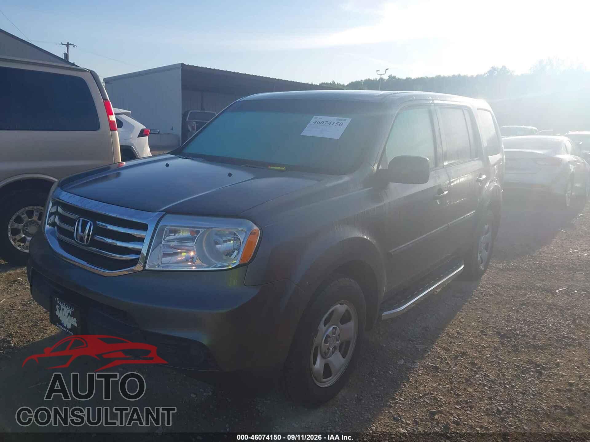 HONDA PILOT 2012 - 5FNYF3H20CB003561