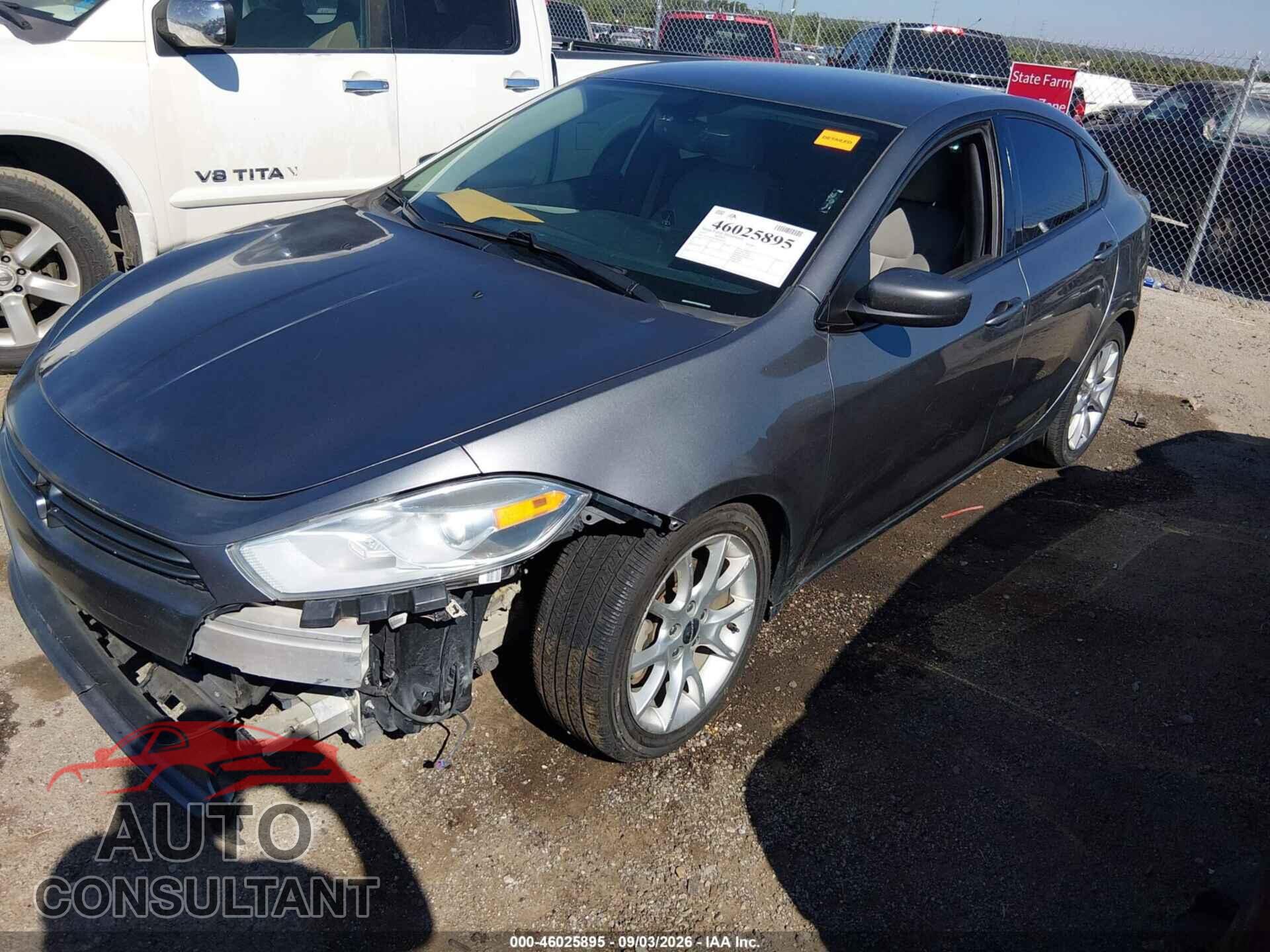 DODGE DART 2013 - 1C3CDFBA7DD708128
