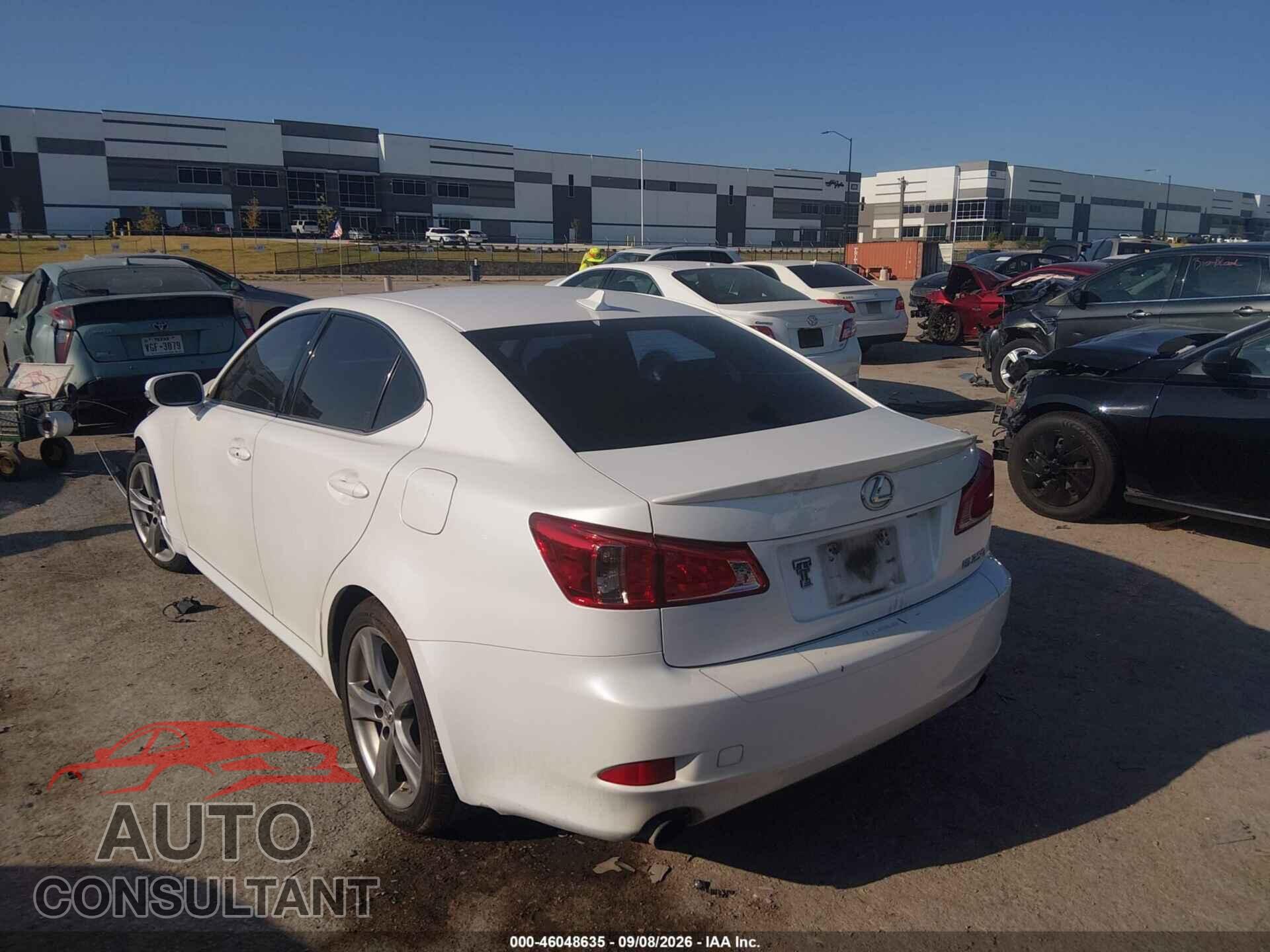 LEXUS IS 250 2012 - JTHBF5C28C5182554