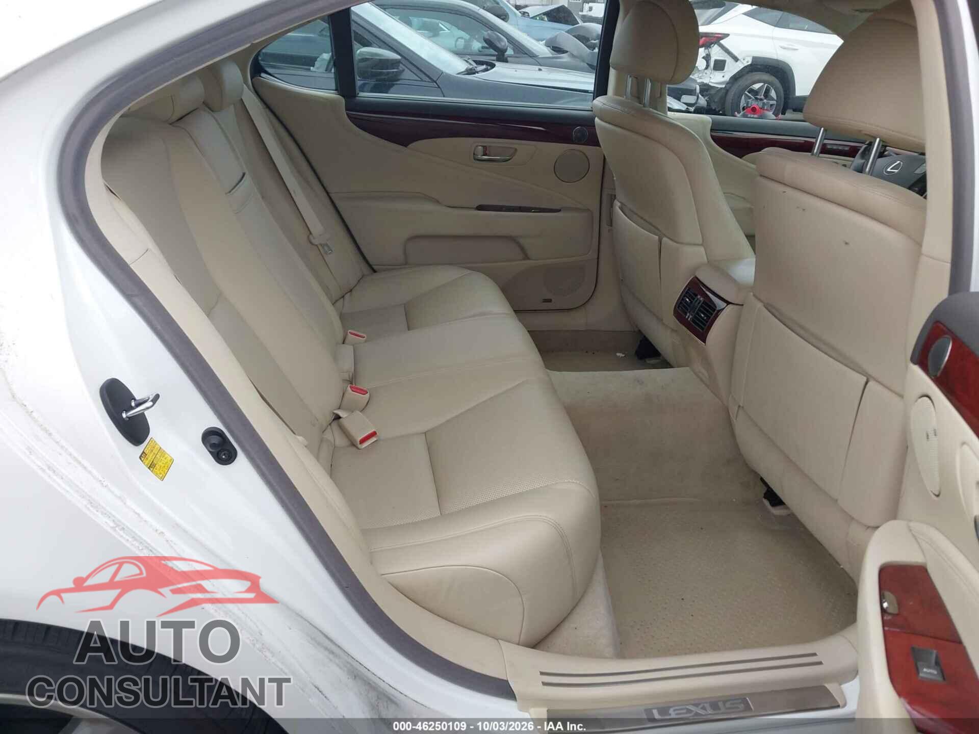 LEXUS LS 460 2012 - JTHGL5EF6C5045000