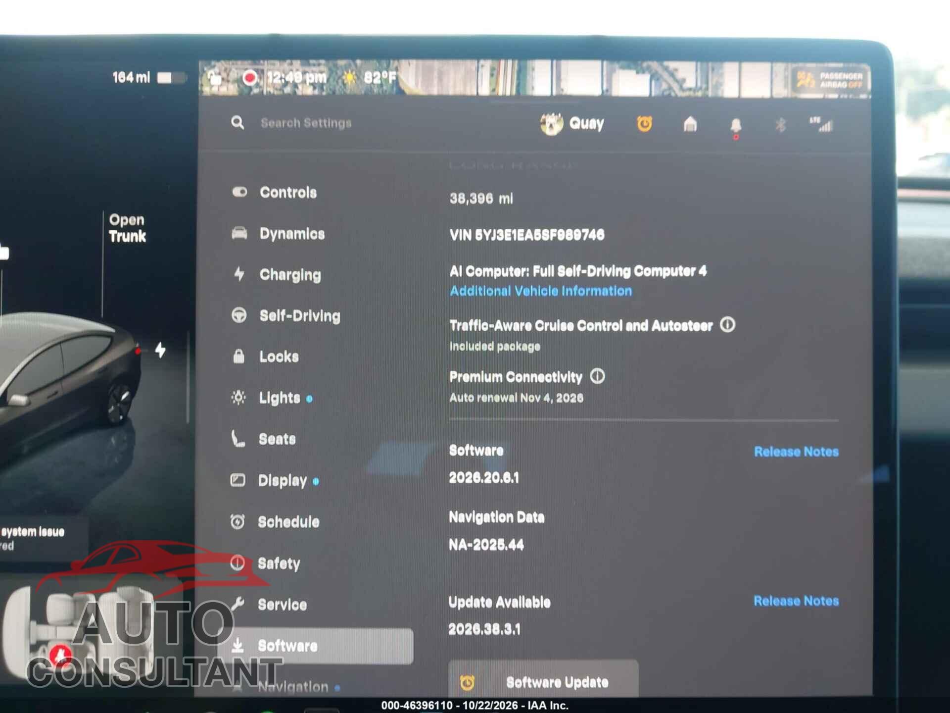 TESLA MODEL 3 2025 - 5YJ3E1EA5SF989746