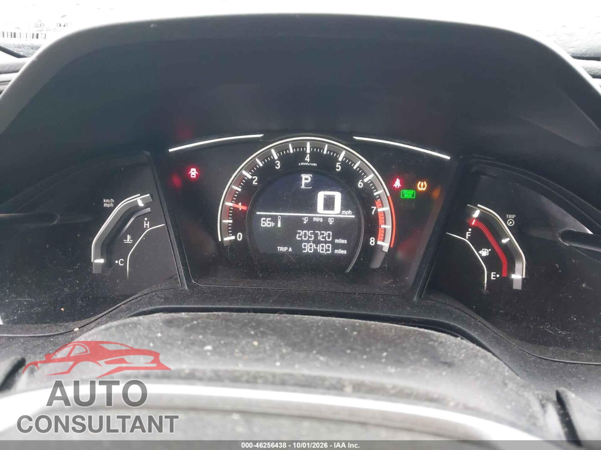 HONDA CIVIC 2017 - 19XFC2F52HE044648