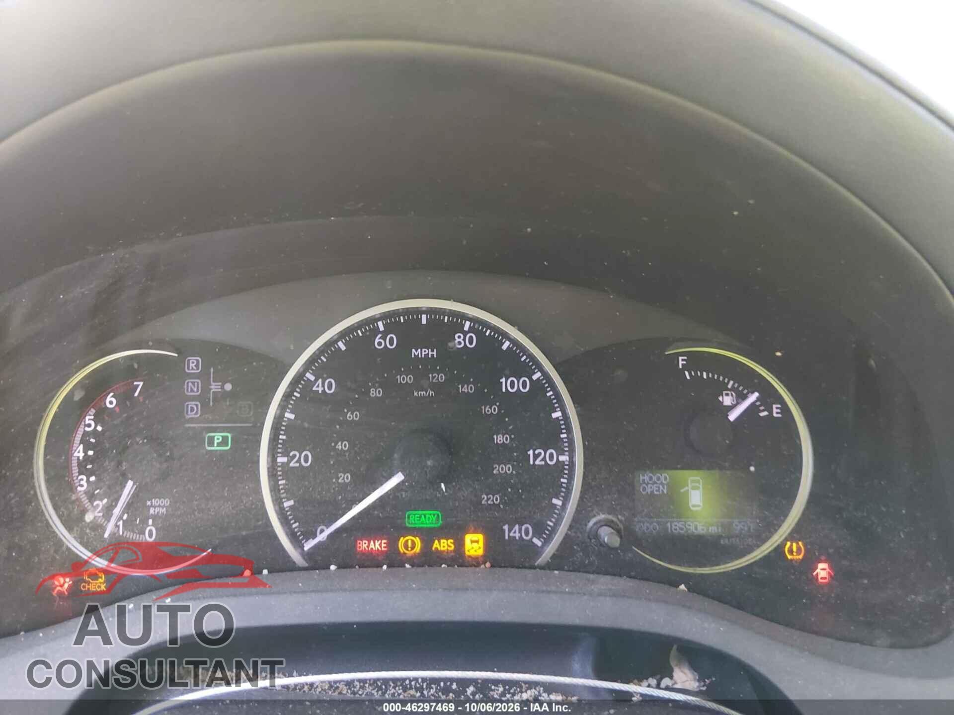LEXUS CT 200H 2011 - JTHKD5BH2B2011407