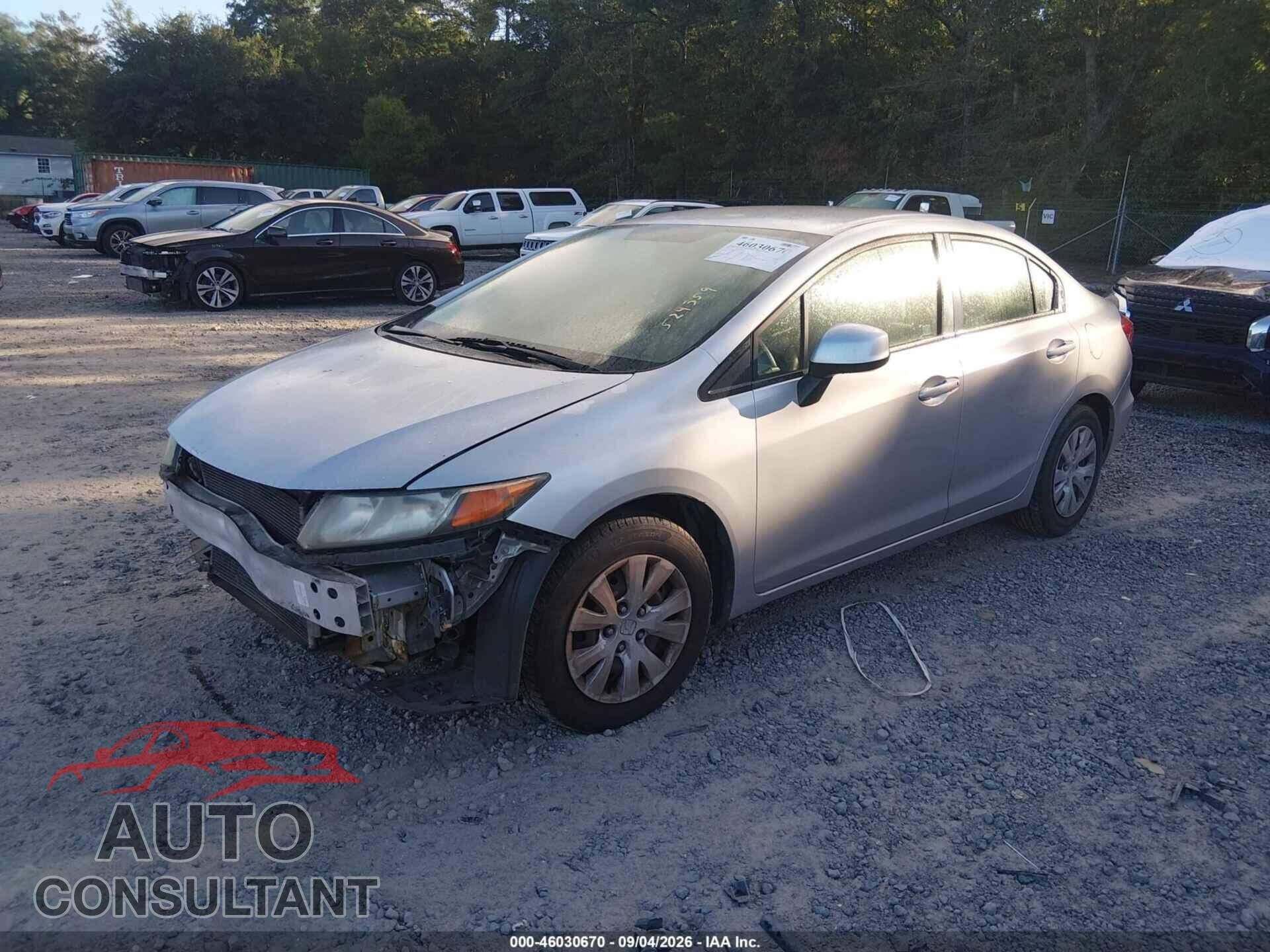 HONDA CIVIC 2012 - 2HGFB2F55CH524359