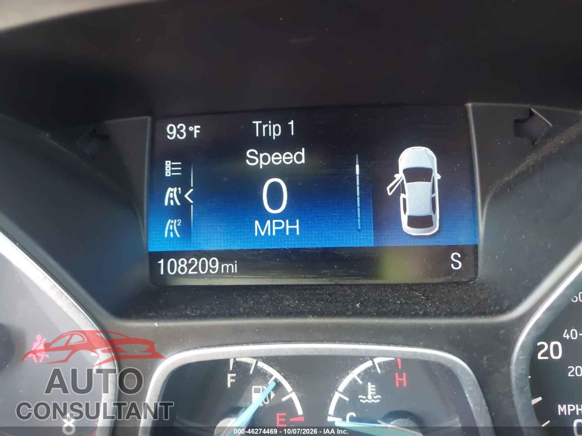 FORD FOCUS 2015 - 1FADP3FE9FL348734