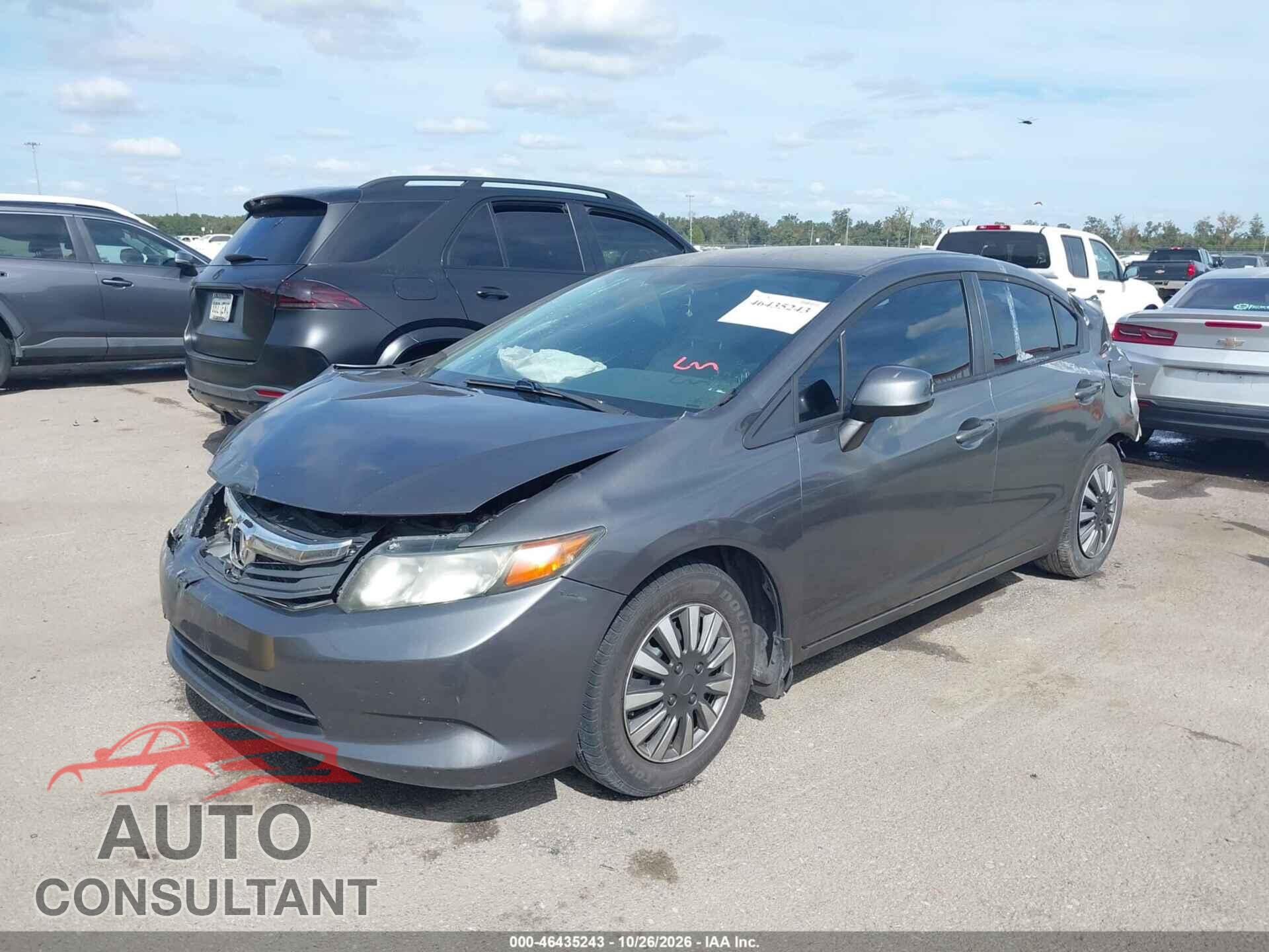 HONDA CIVIC 2012 - 2HGFB2F57CH579170