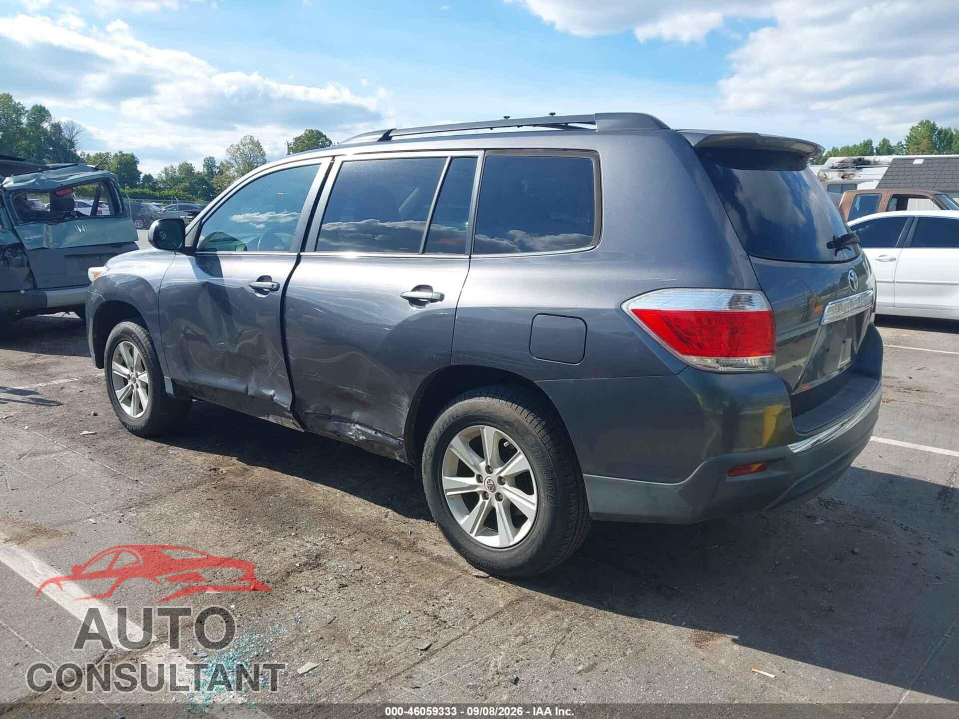 TOYOTA HIGHLANDER 2013 - 5TDZA3EH8DS035442