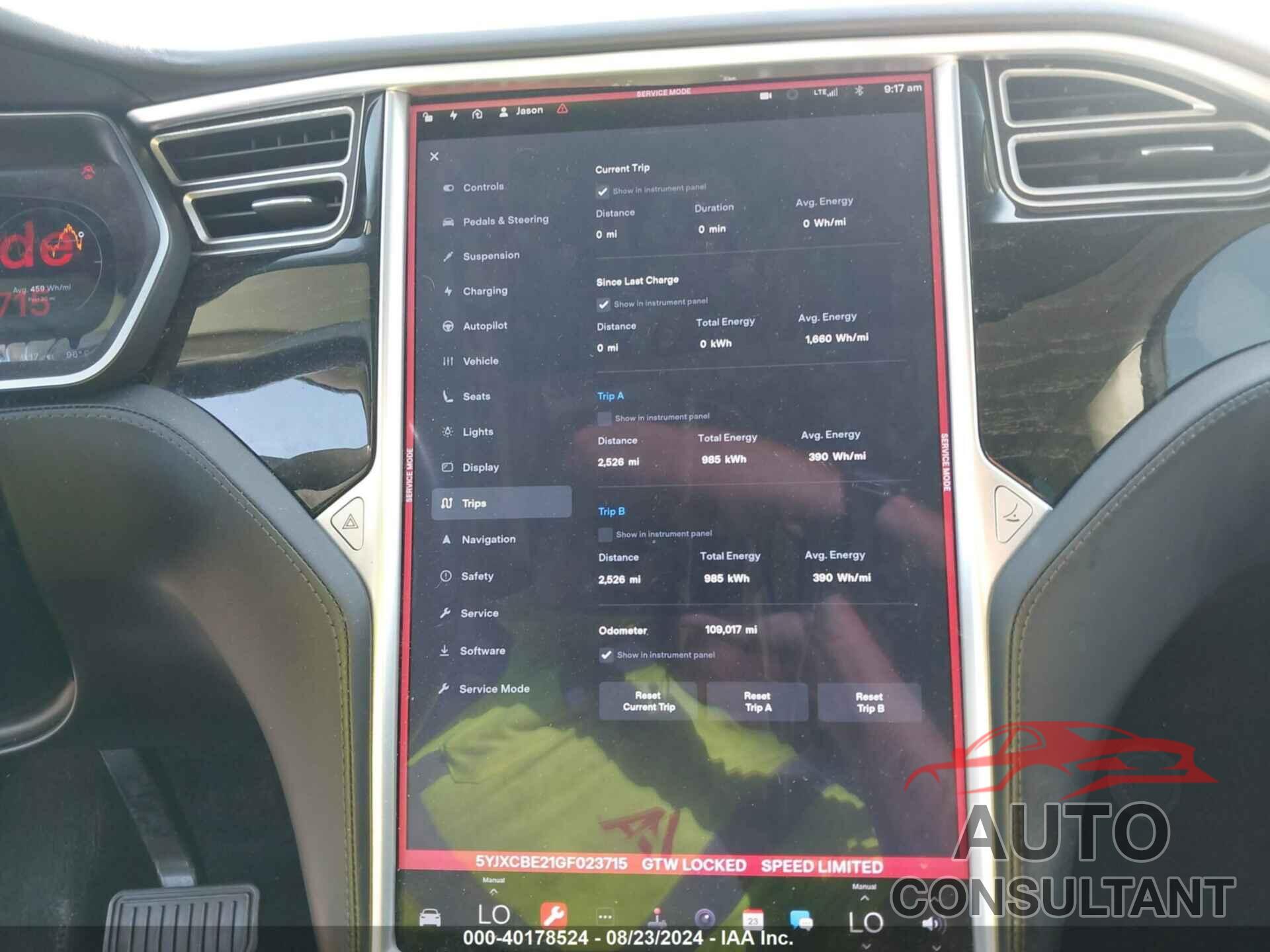 TESLA MODEL X 2016 - 5YJXCBE21GF023715