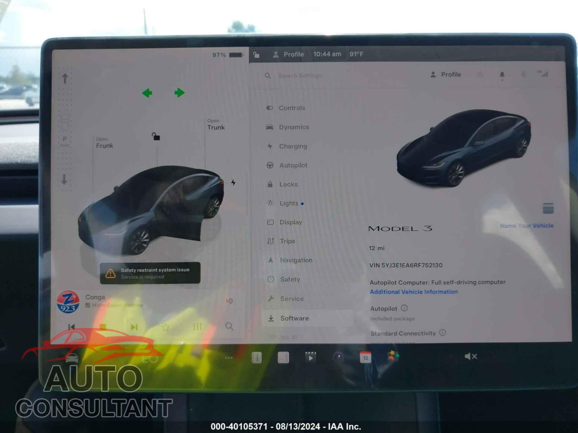 TESLA MODEL 3 2024 - 5YJ3E1EA6RF752130