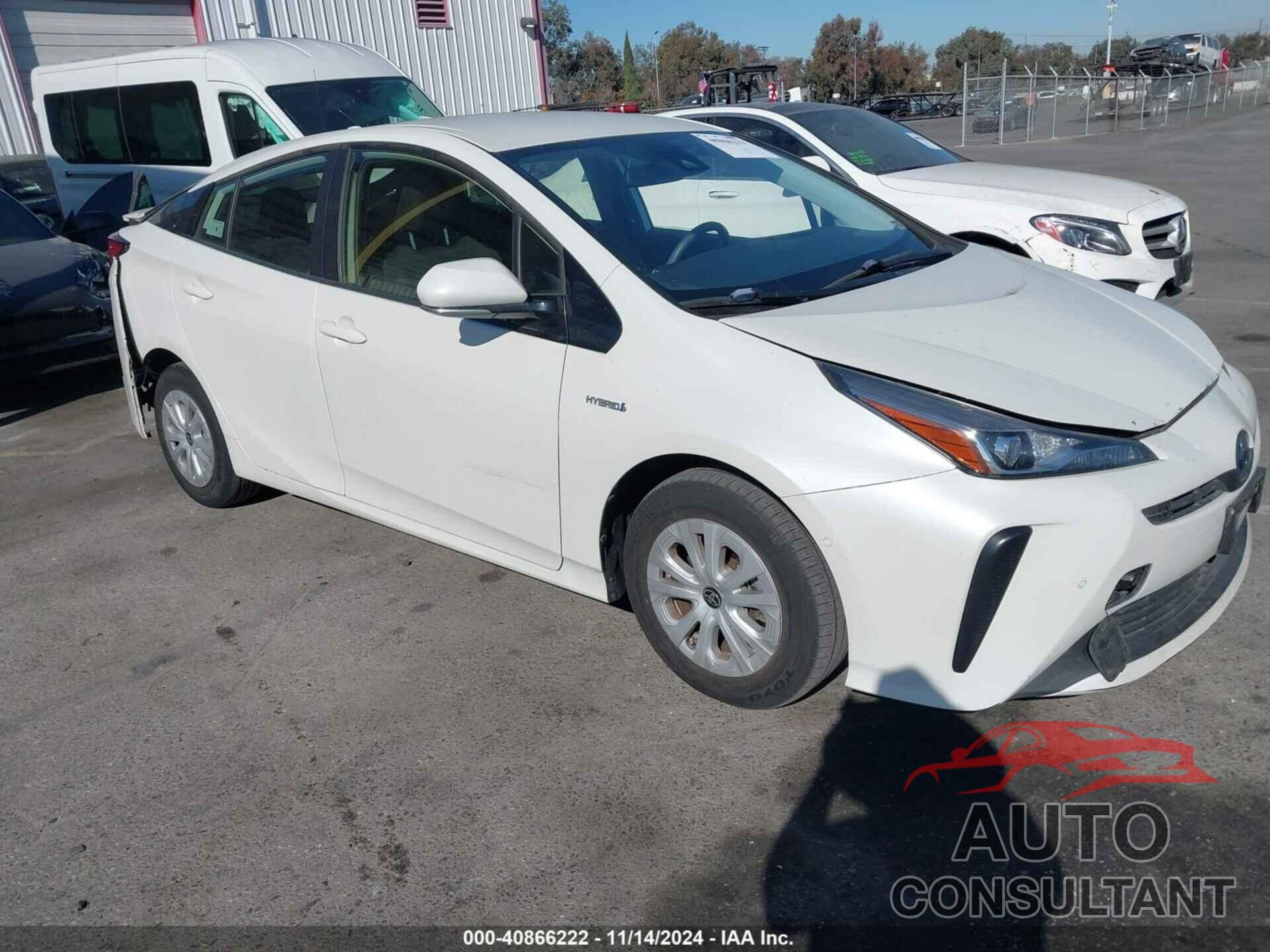 TOYOTA PRIUS 2019 - JTDKARFU4K3078397