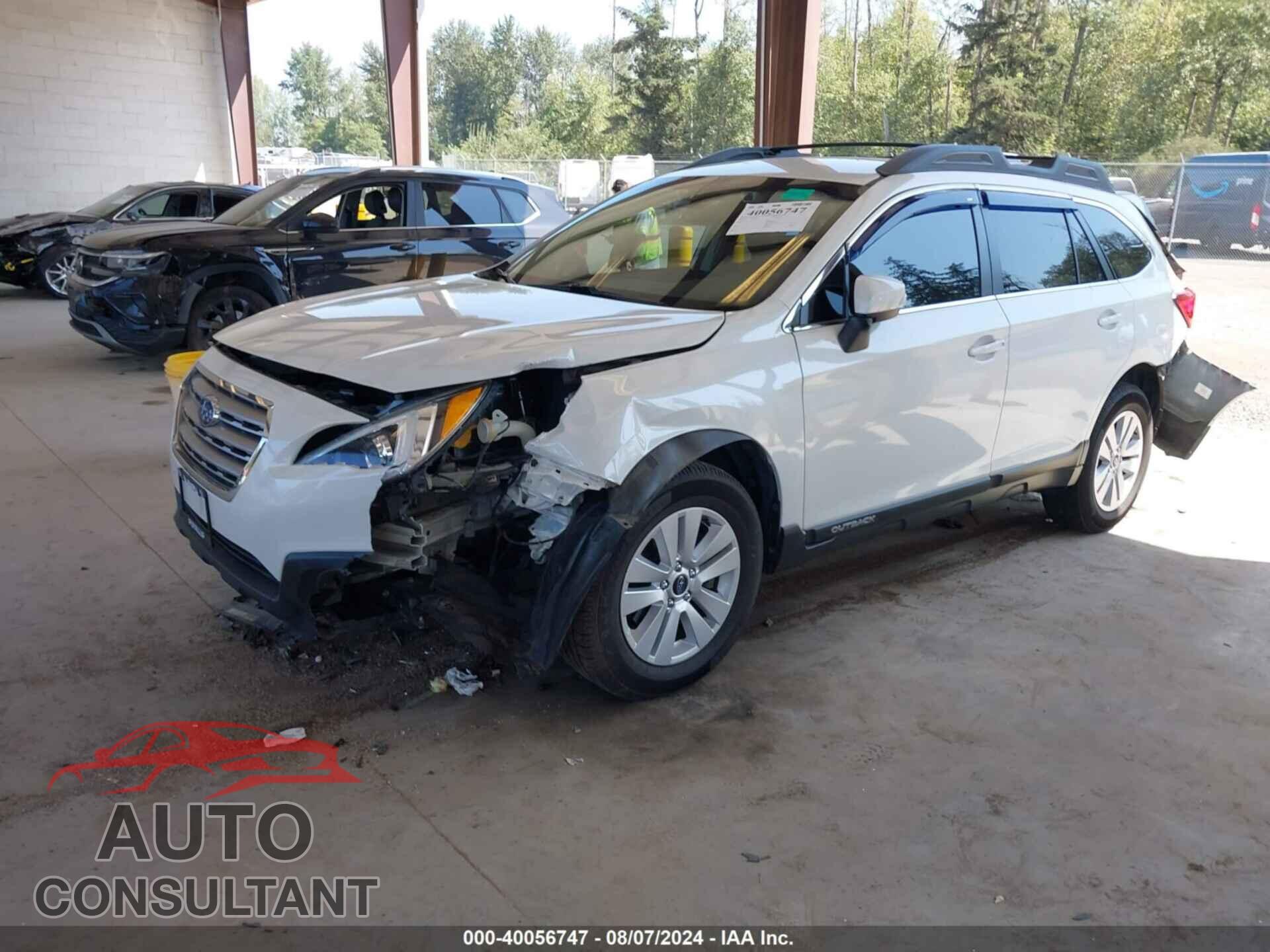SUBARU OUTBACK 2017 - 4S4BSAFC6H3224616