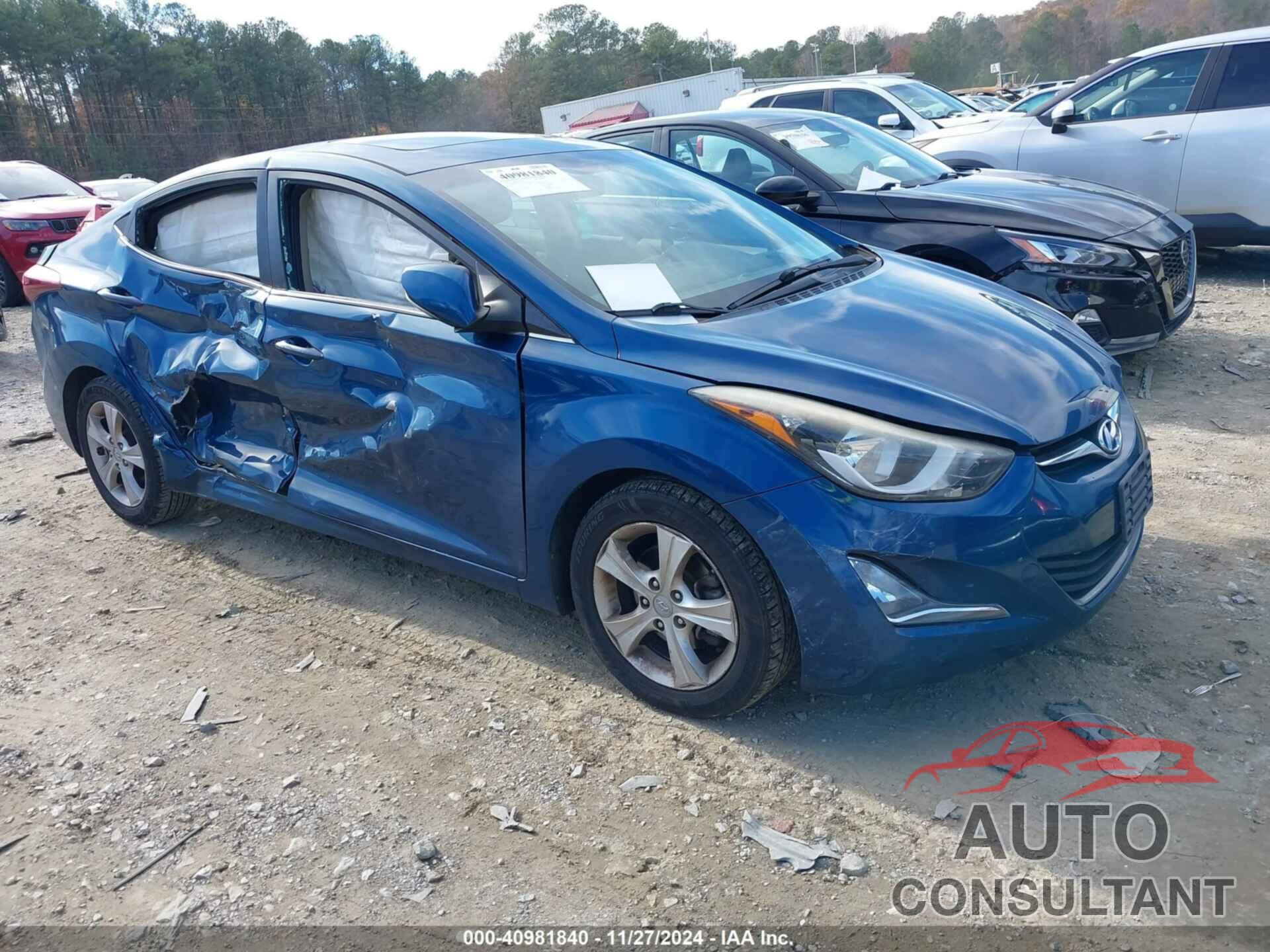 HYUNDAI ELANTRA 2016 - KMHDH4AE3GU584338
