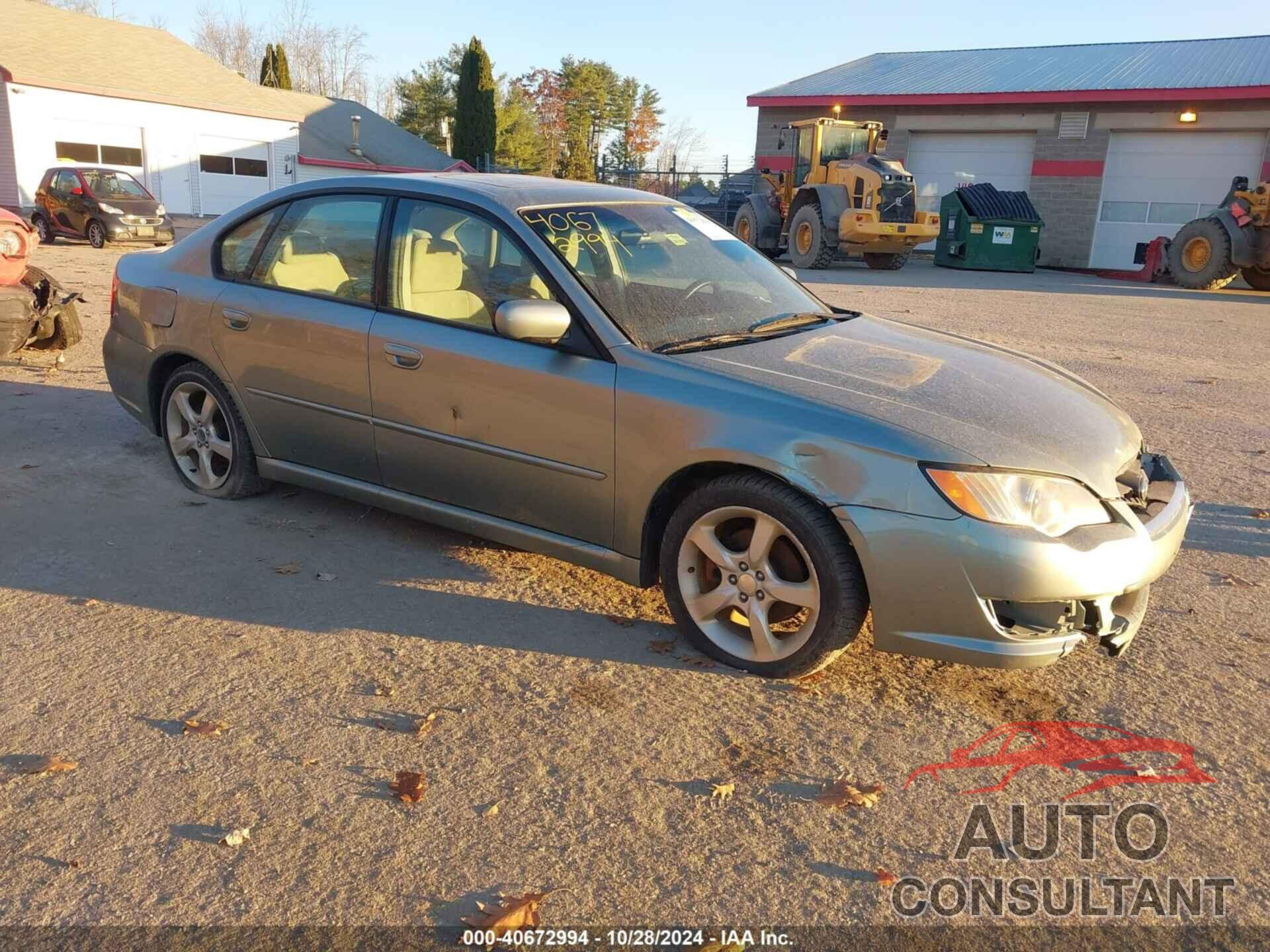 SUBARU LEGACY 2009 - 4S3BL616197219995