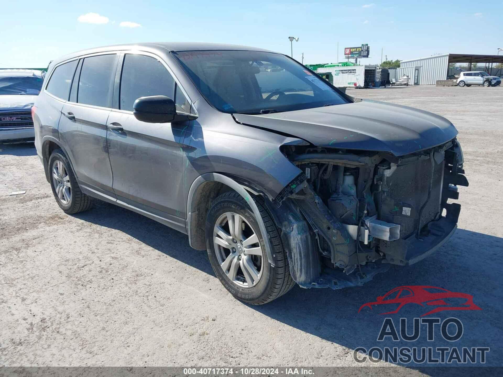 HONDA PILOT 2017 - 5FNYF5H14HB007946