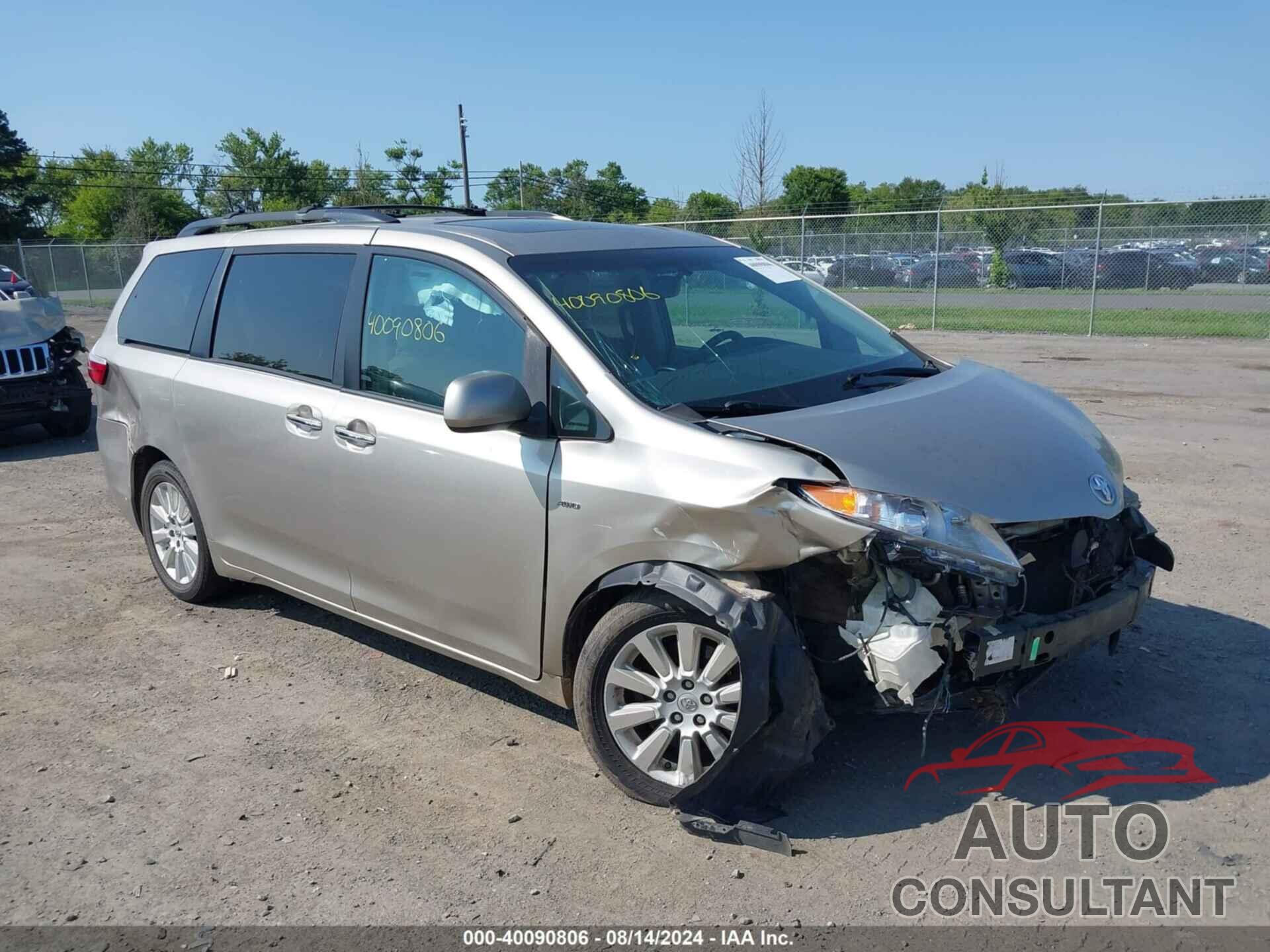 TOYOTA SIENNA 2016 - 5TDDK3DC4GS143560