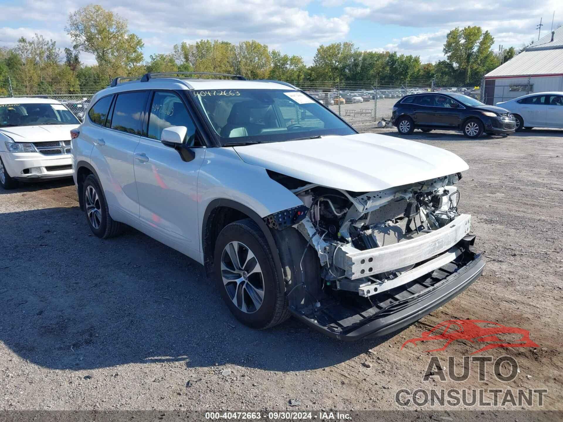 TOYOTA HIGHLANDER 2022 - 5TDGZRBH7NS595106