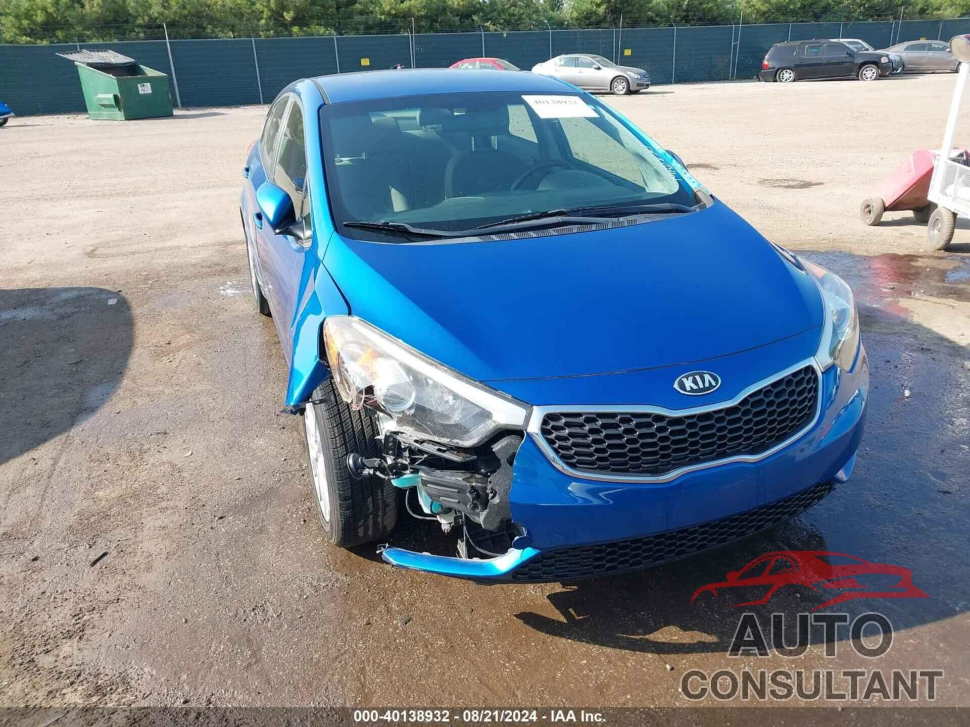 KIA FORTE 2014 - KNAFX4A62E5097919