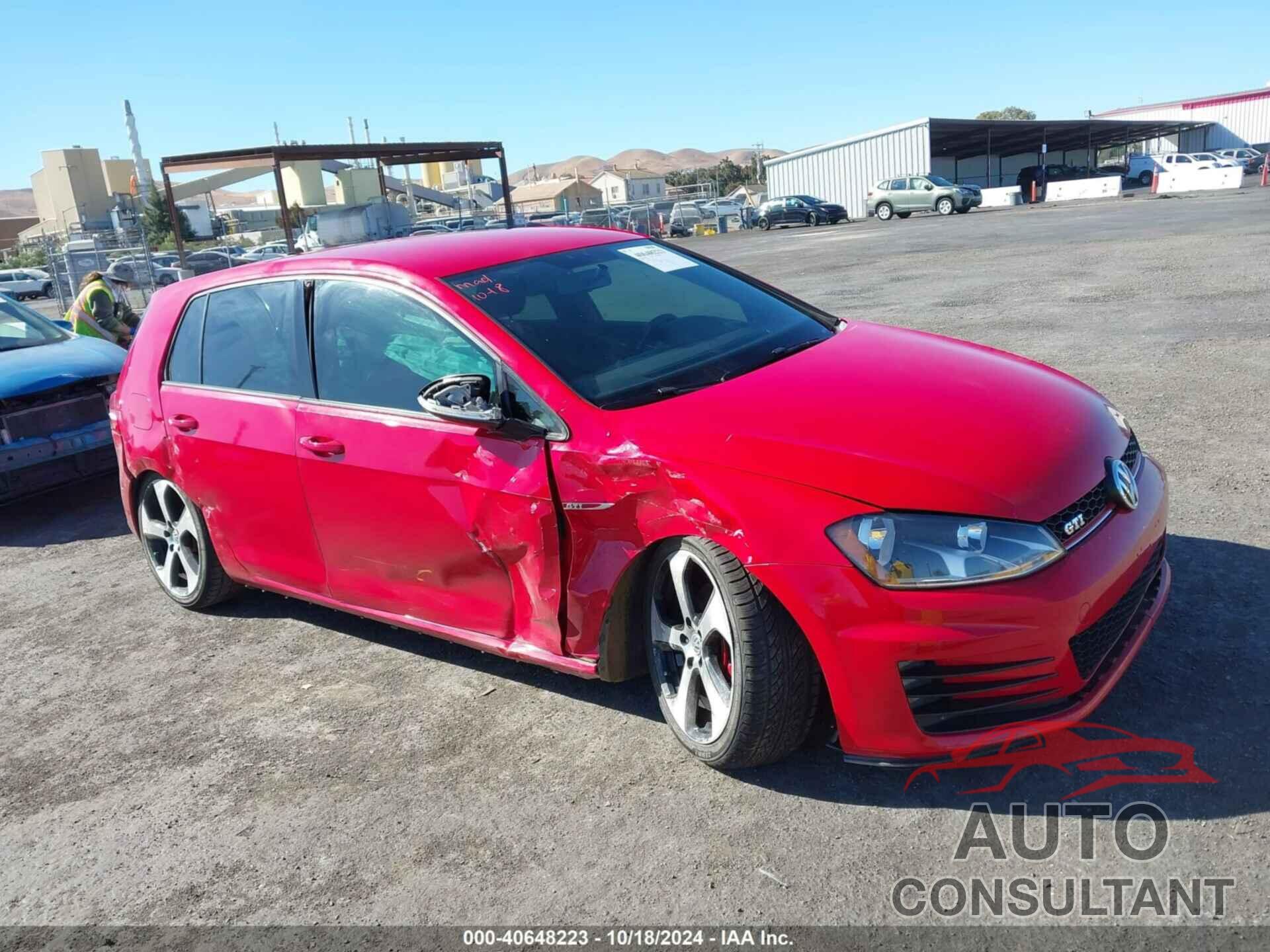VOLKSWAGEN GOLF GTI 2016 - 3VW5T7AU1GM057058
