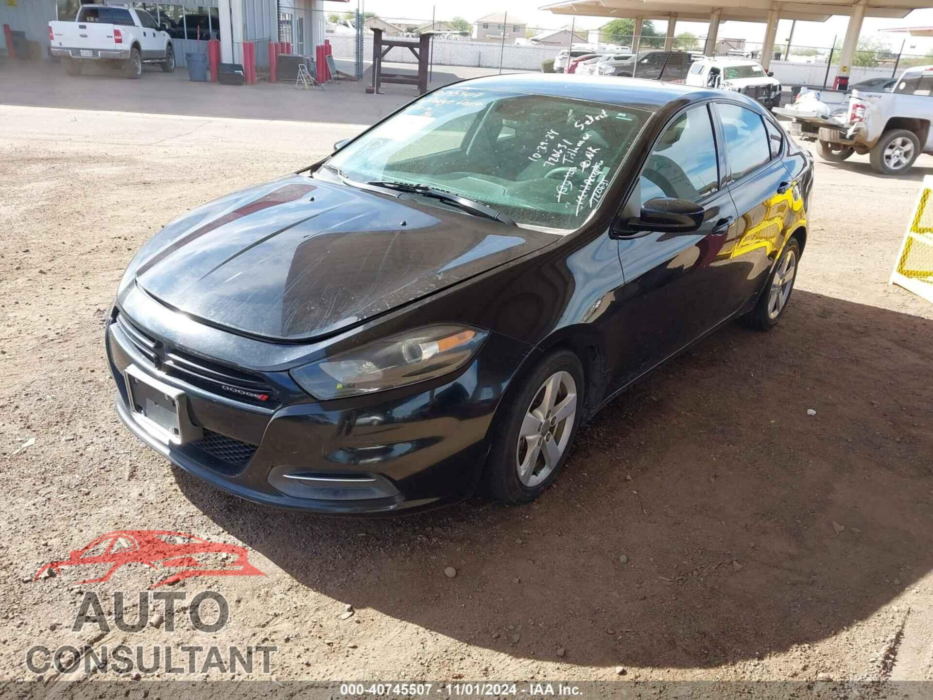 DODGE DART 2016 - 1C3CDFBA4GD720631