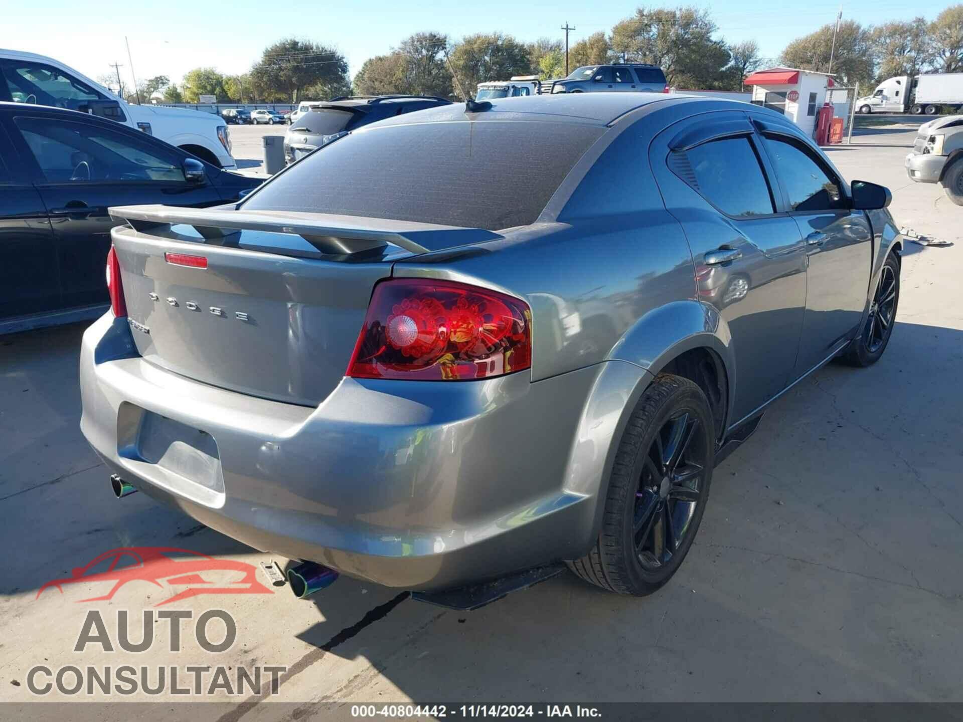 DODGE AVENGER 2013 - 1C3CDZAG2DN552498
