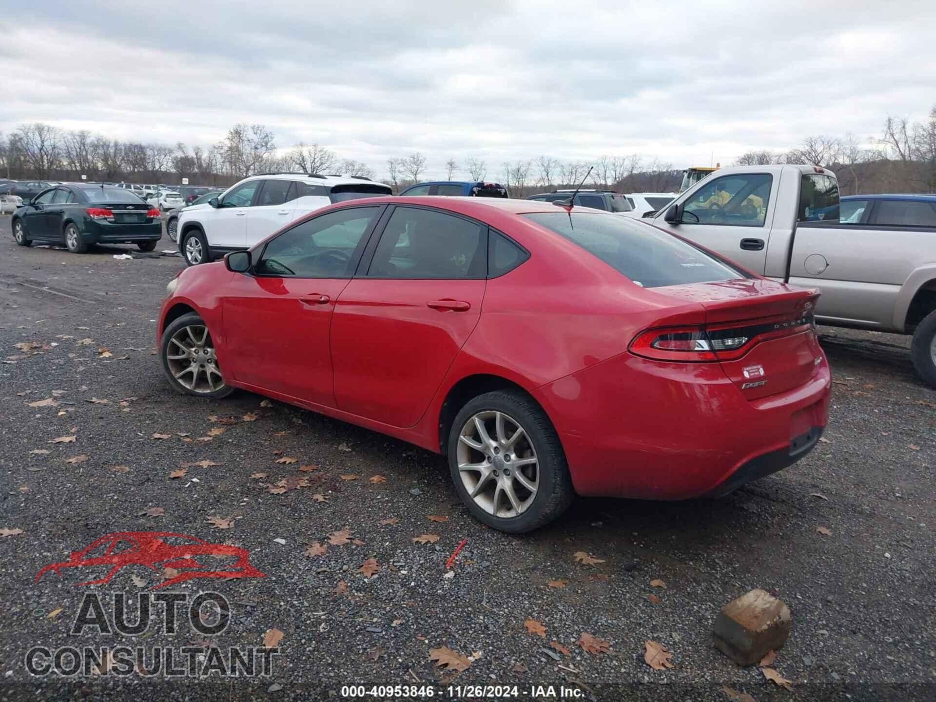 DODGE DART 2013 - 1C3CDFBA8DD107200