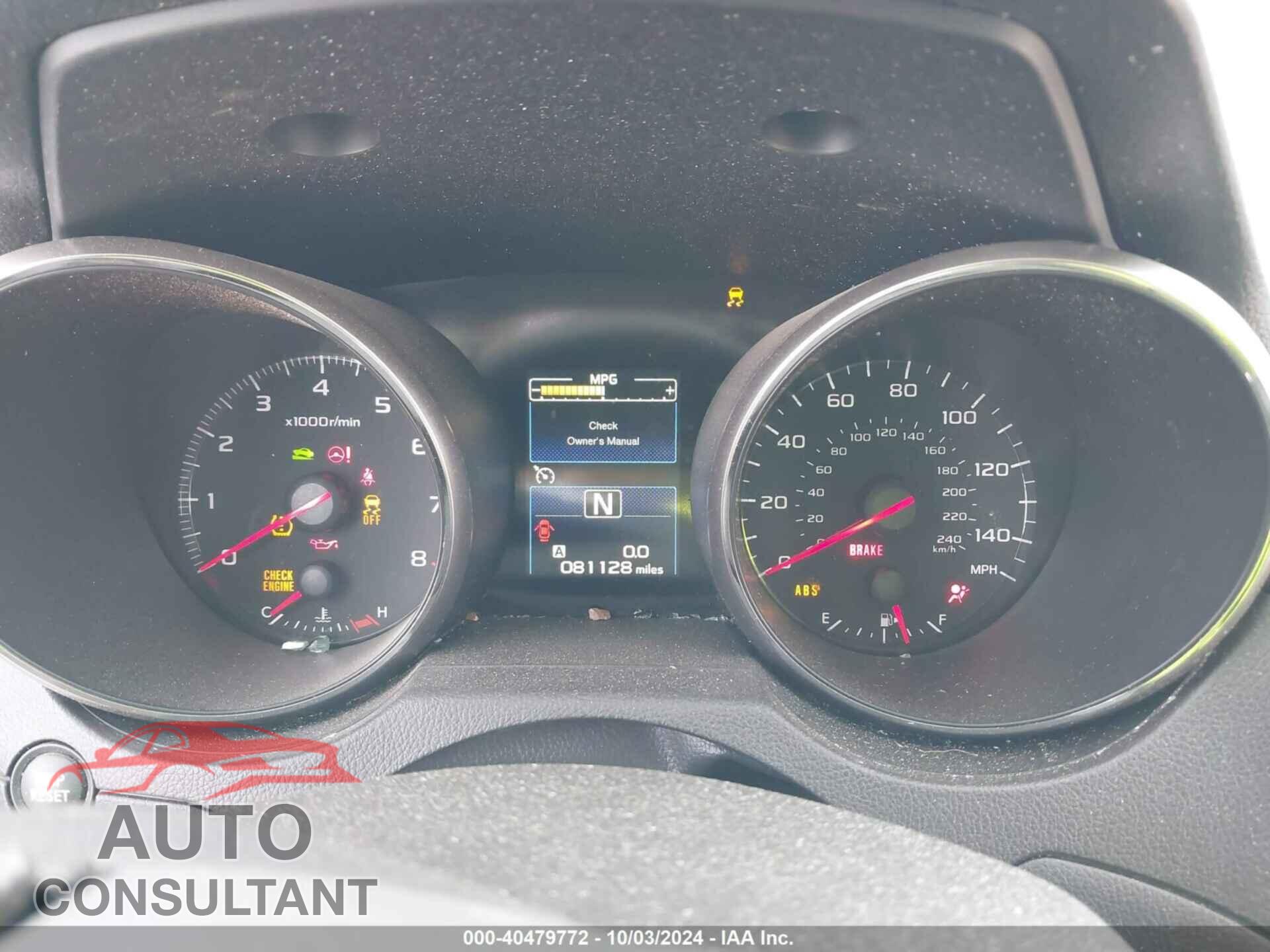 SUBARU OUTBACK 2017 - 4S4BSAAC3H3368096
