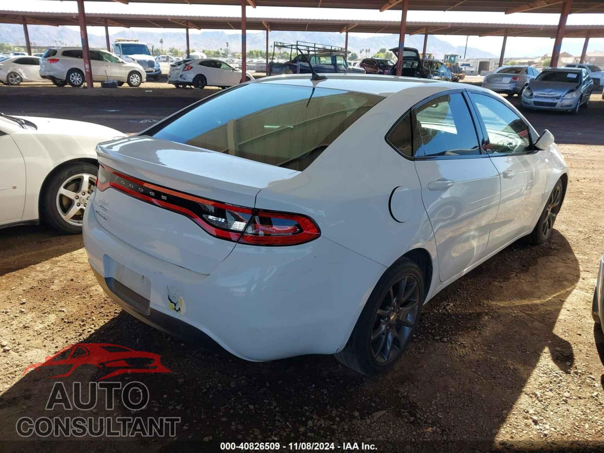DODGE DART 2016 - 1C3CDFAA2GD555941
