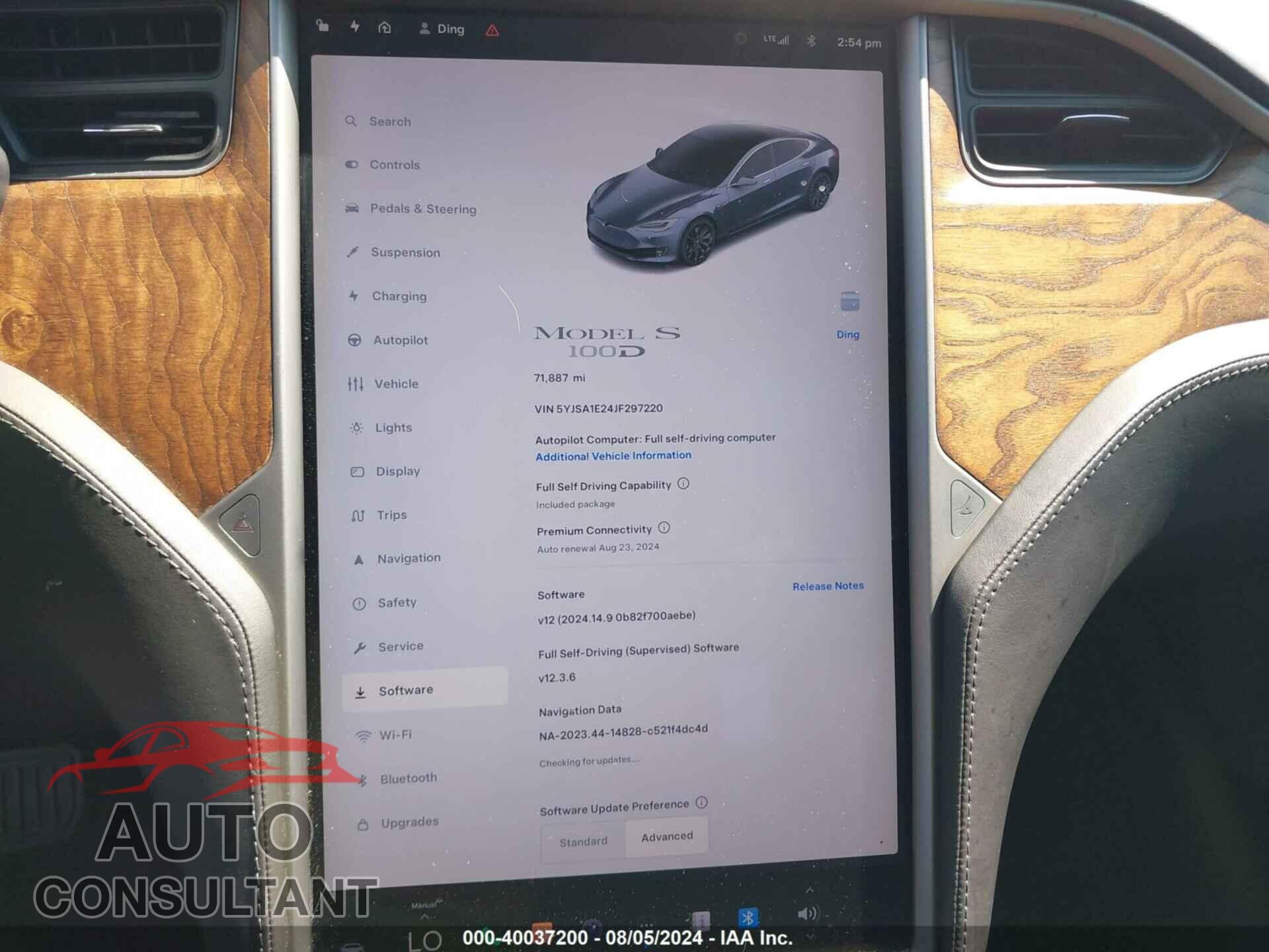 TESLA MODEL S 2018 - 5YJSA1E24JF297220