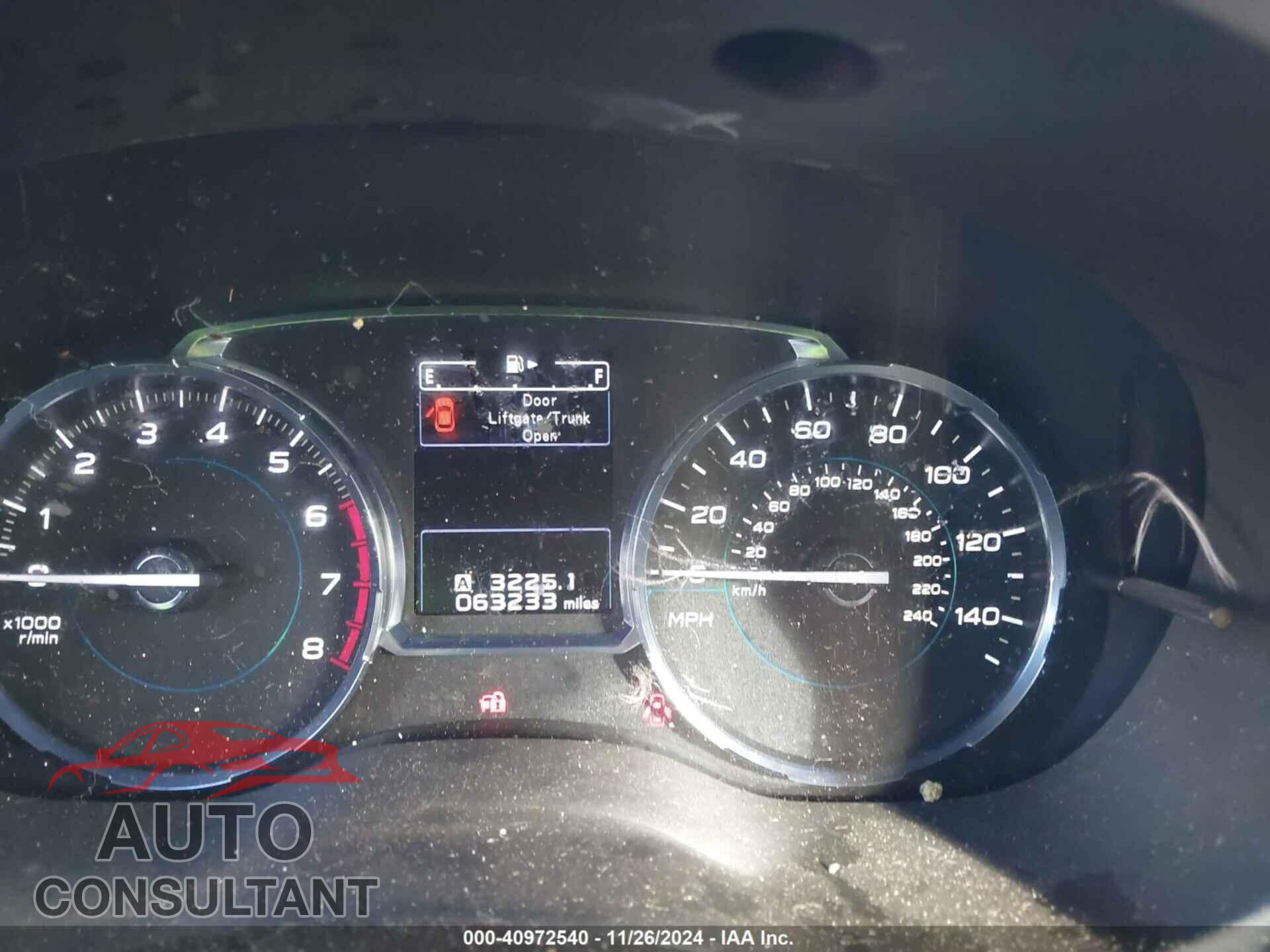 SUBARU FORESTER 2018 - JF2SJAGC5JH484909