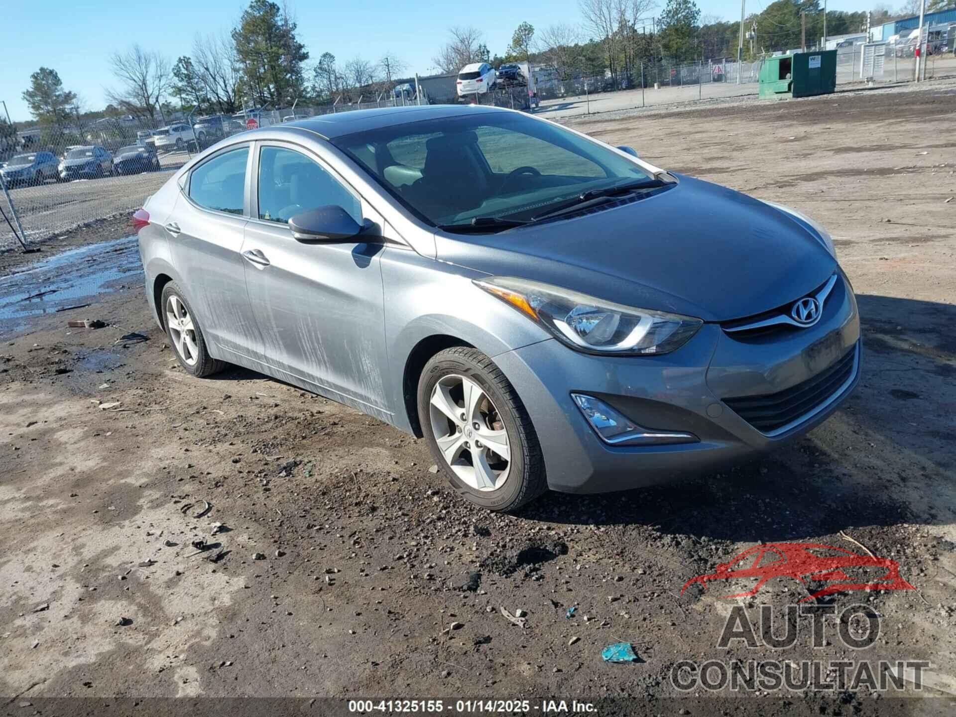 HYUNDAI ELANTRA 2016 - KMHDH4AEXGU624902