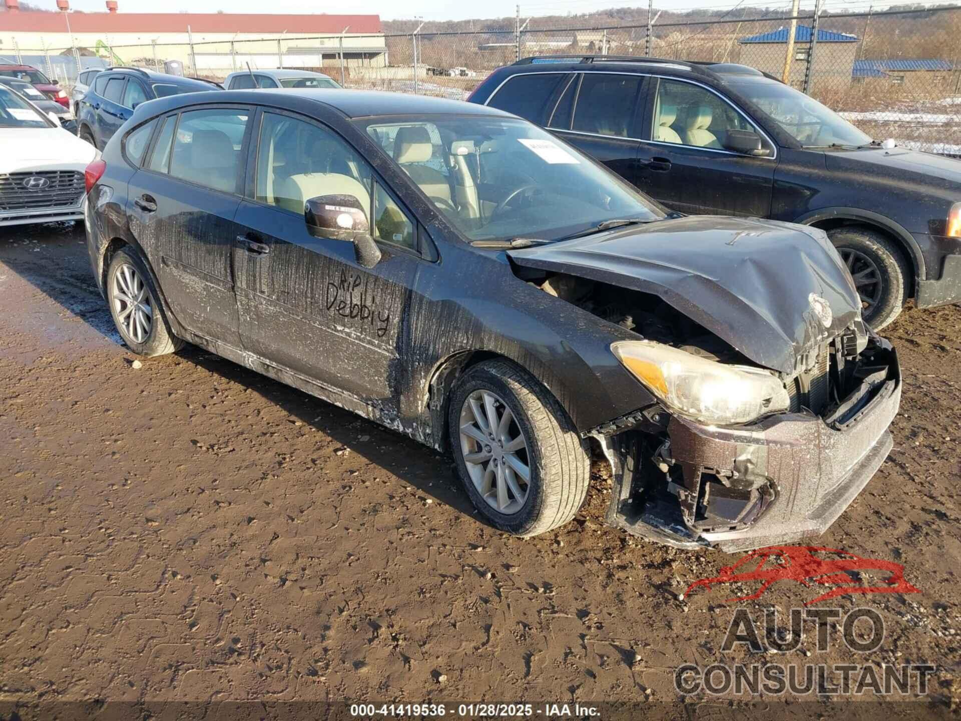 SUBARU IMPREZA 2012 - JF1GPAC67CH224474