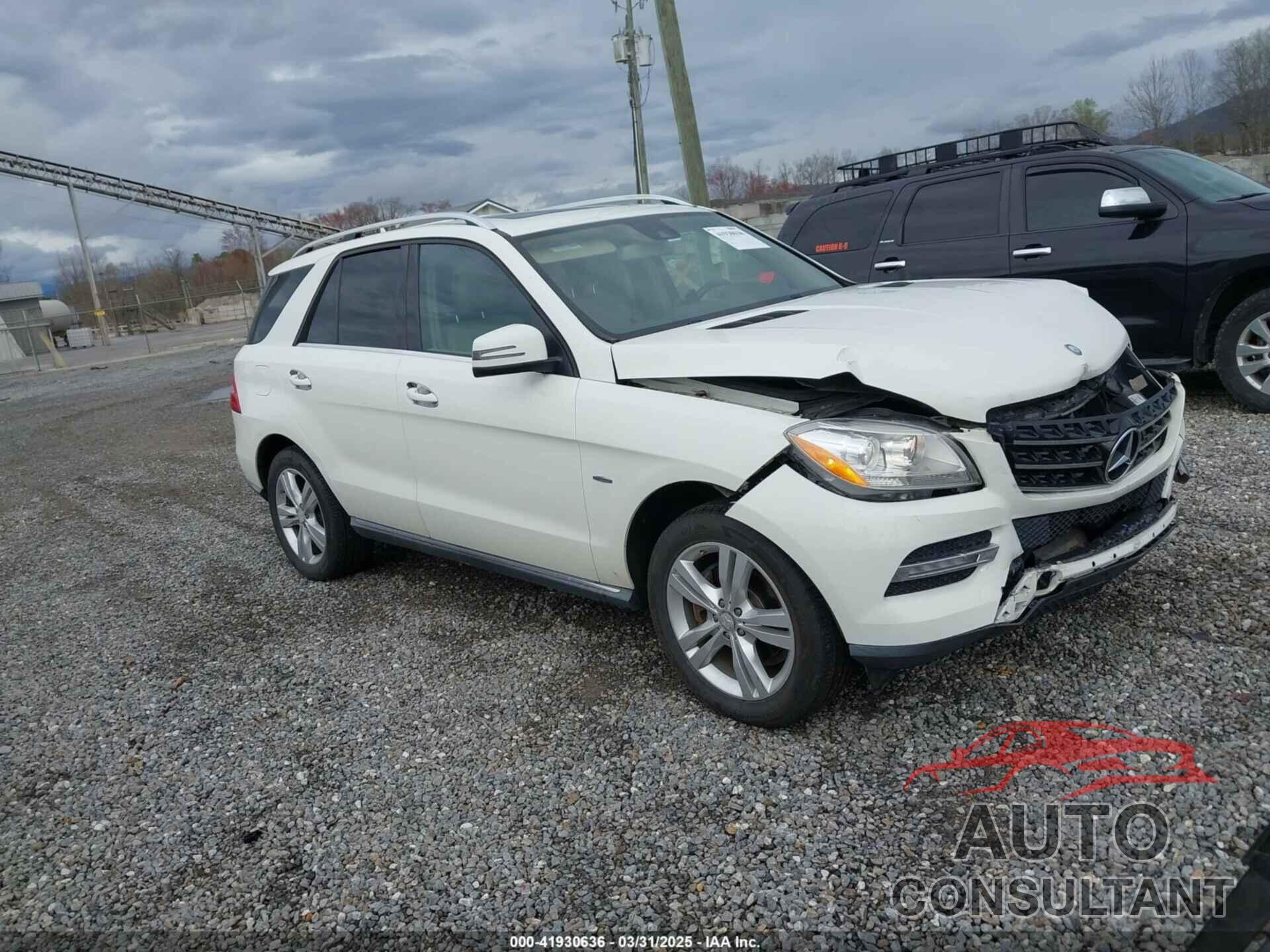 MERCEDES-BENZ ML 350 2012 - 4JGDA5HB4CA091821
