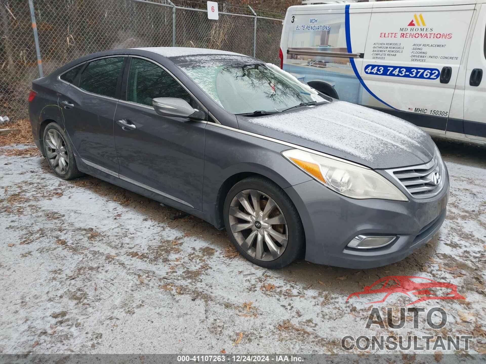 HYUNDAI AZERA 2012 - KMHFH4JG5CA192077