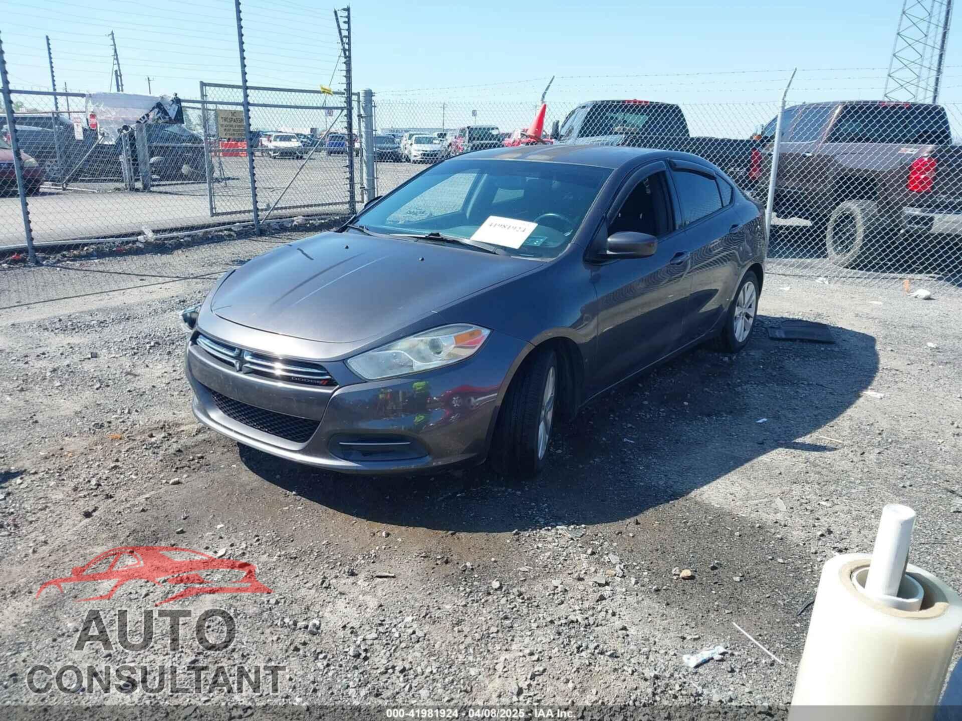 DODGE DART 2015 - 1C3CDFDH3FD422905