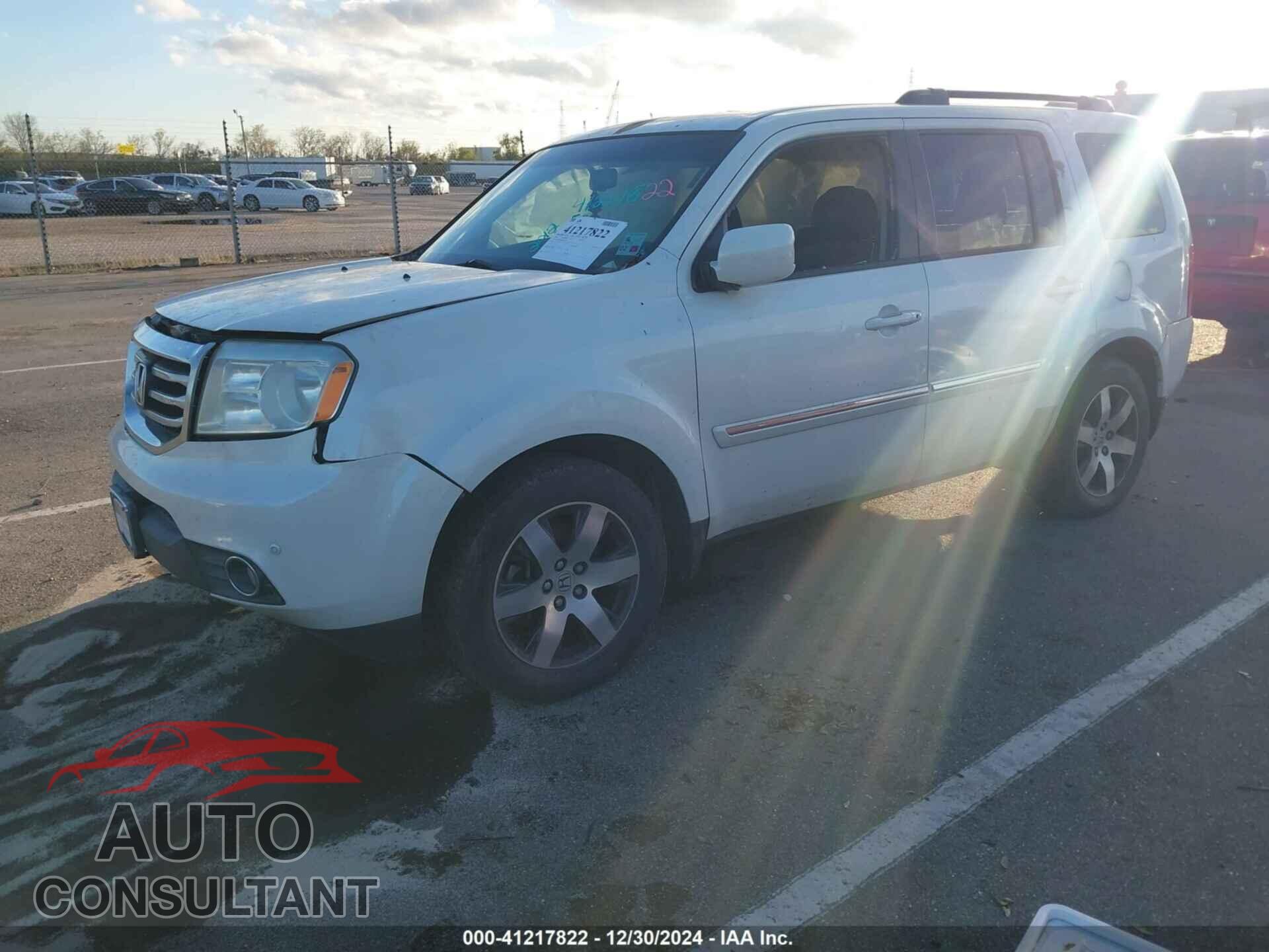 HONDA PILOT 2012 - 5FNYF3H98CB027278