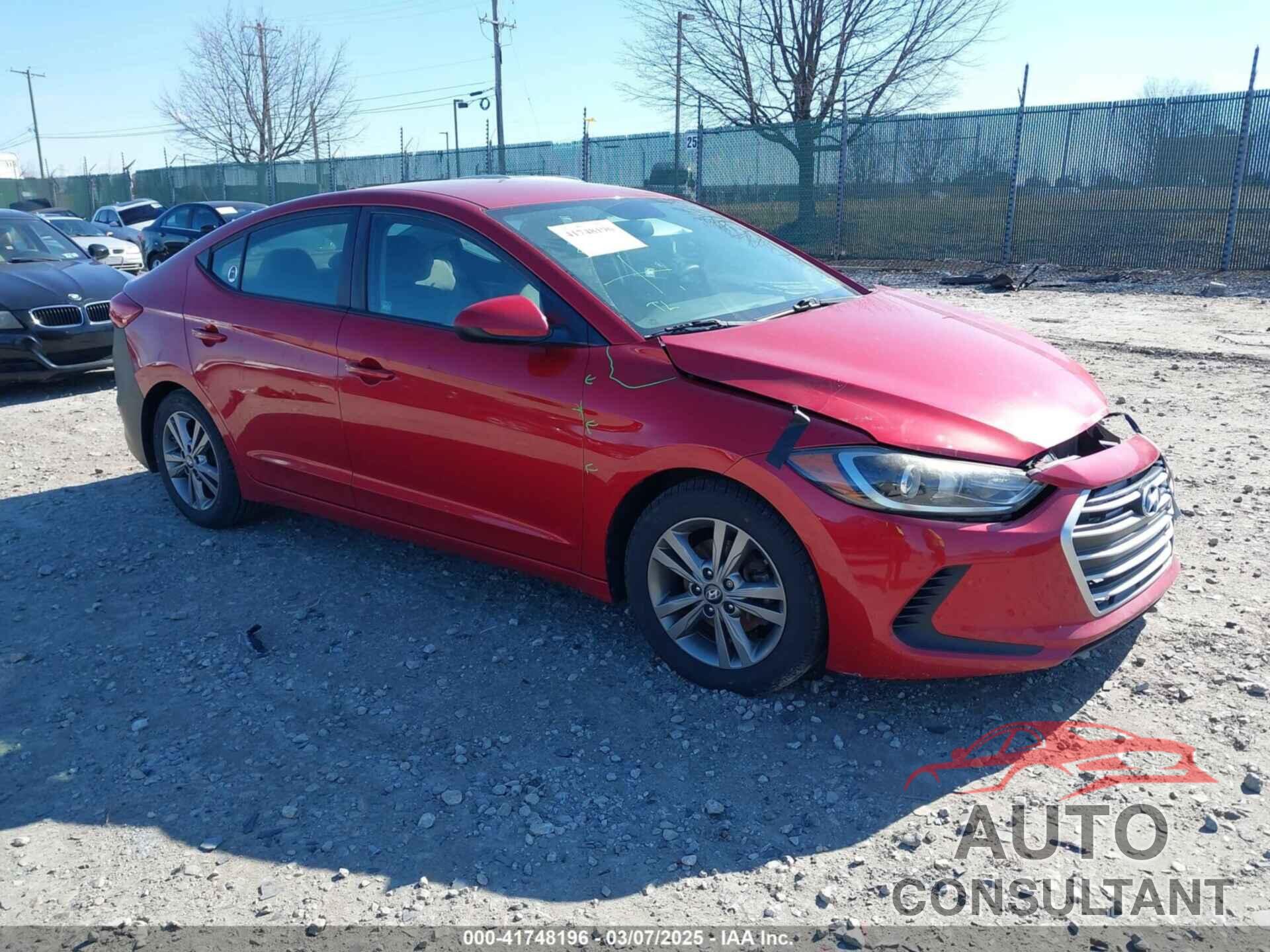 HYUNDAI ELANTRA 2017 - 5NPD84LF8HH104588