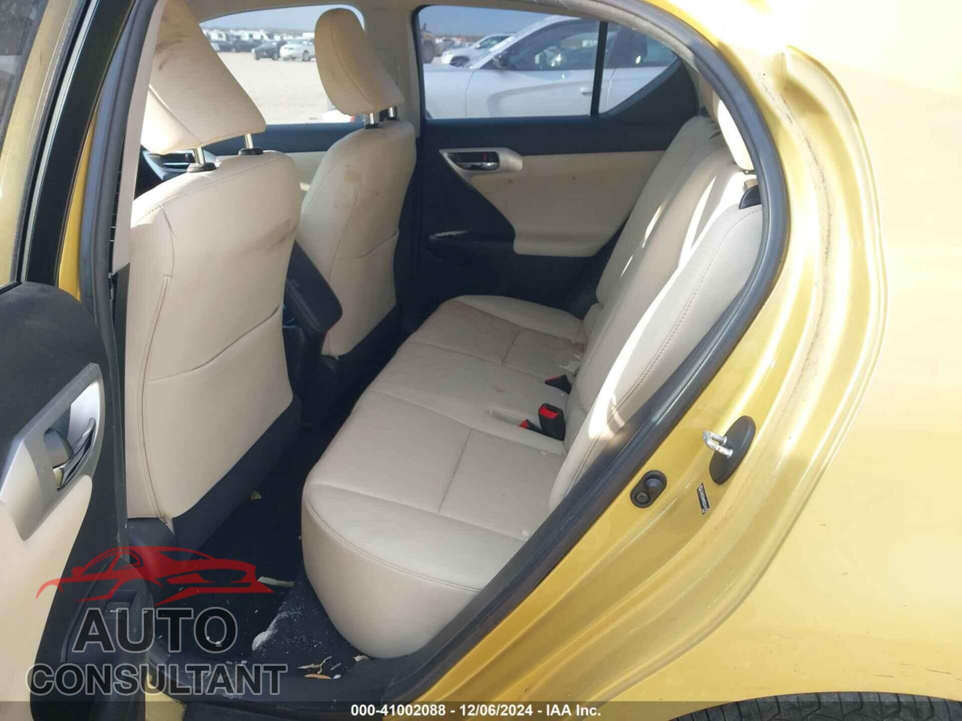LEXUS CT 200H 2011 - JTHKD5BH9B2014143