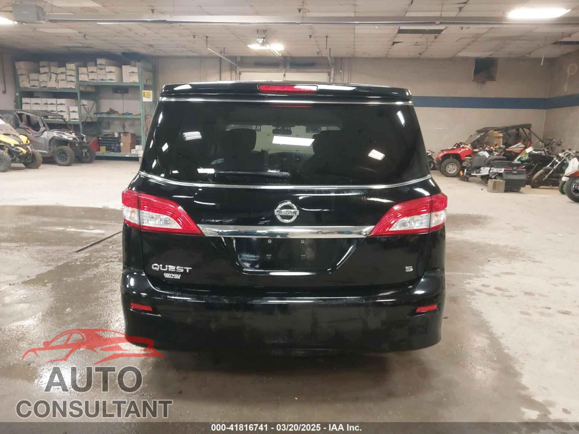 NISSAN QUEST 2012 - JN8AE2KP8C9038608