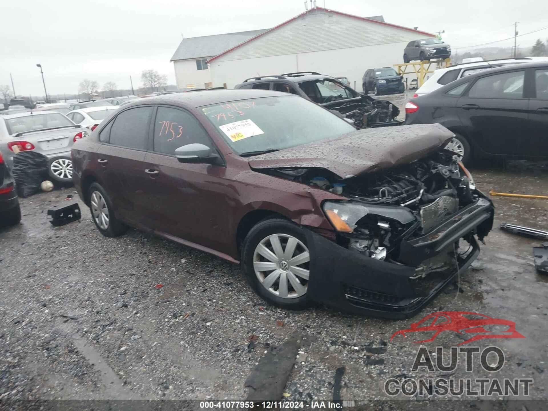 VOLKSWAGEN PASSAT 2012 - 1VWAP7A37CC065591