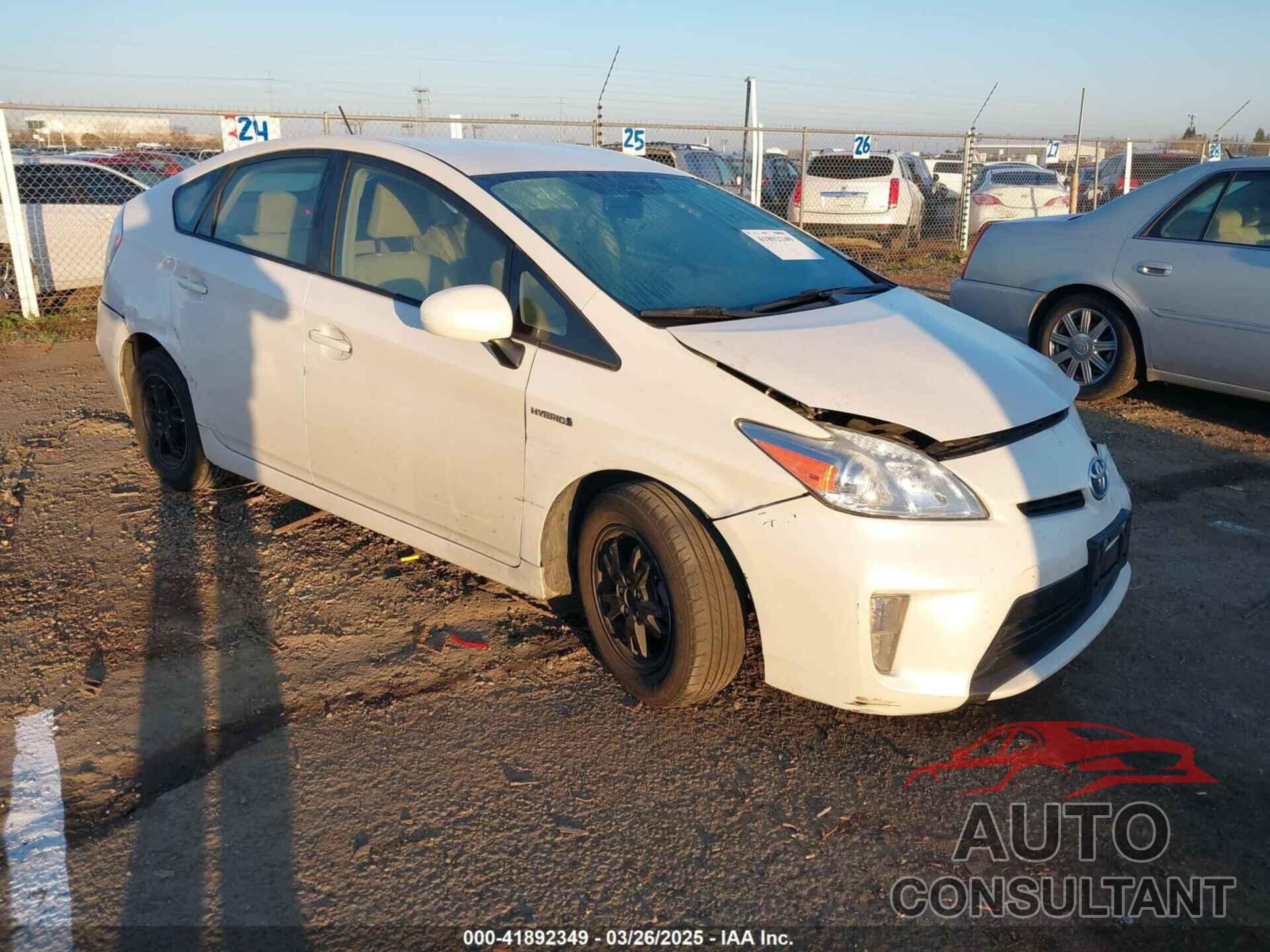 TOYOTA PRIUS 2013 - JTDKN3DU5D0356118