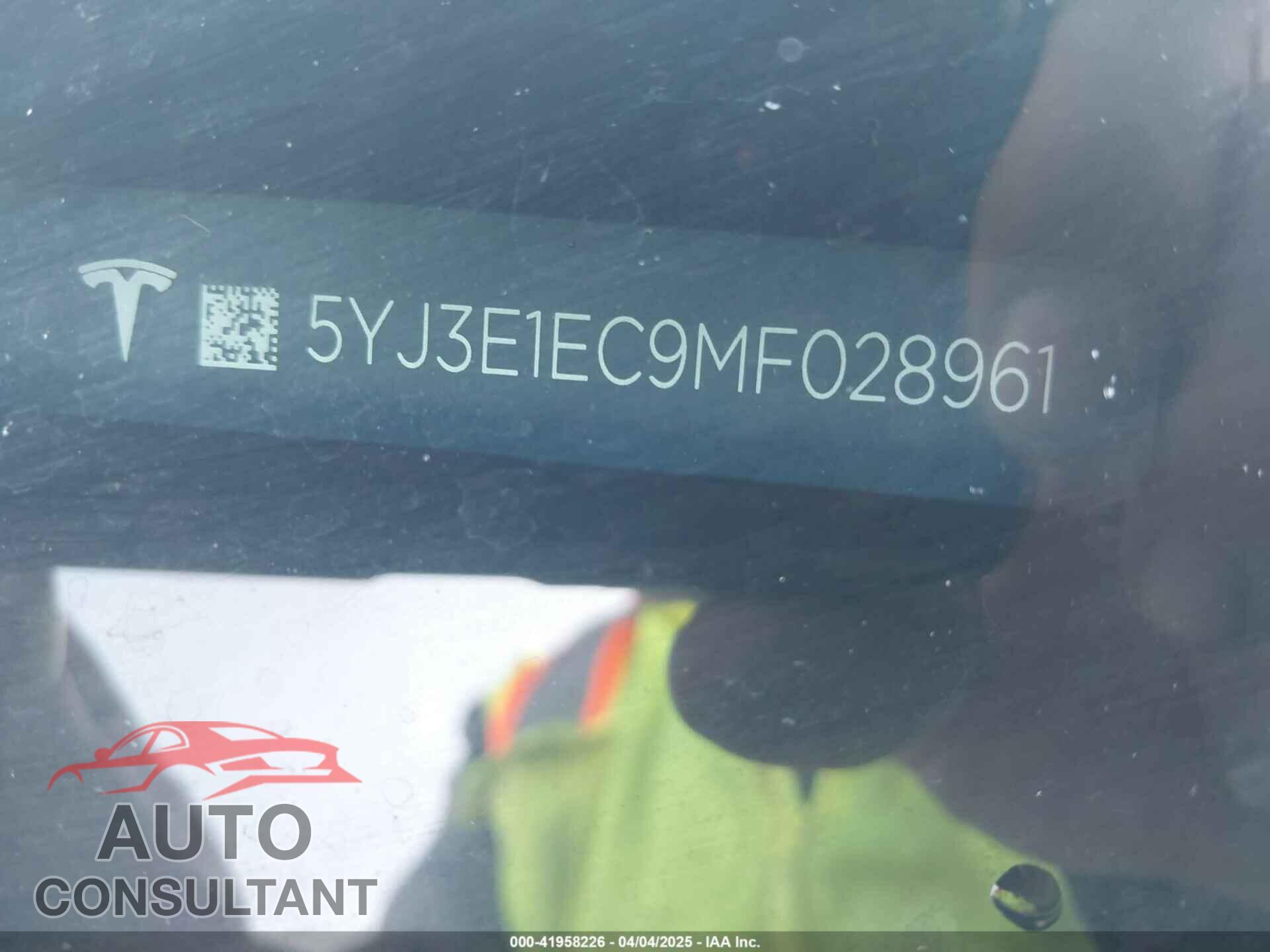 TESLA MODEL 3 2021 - 5YJ3E1EC9MF028961