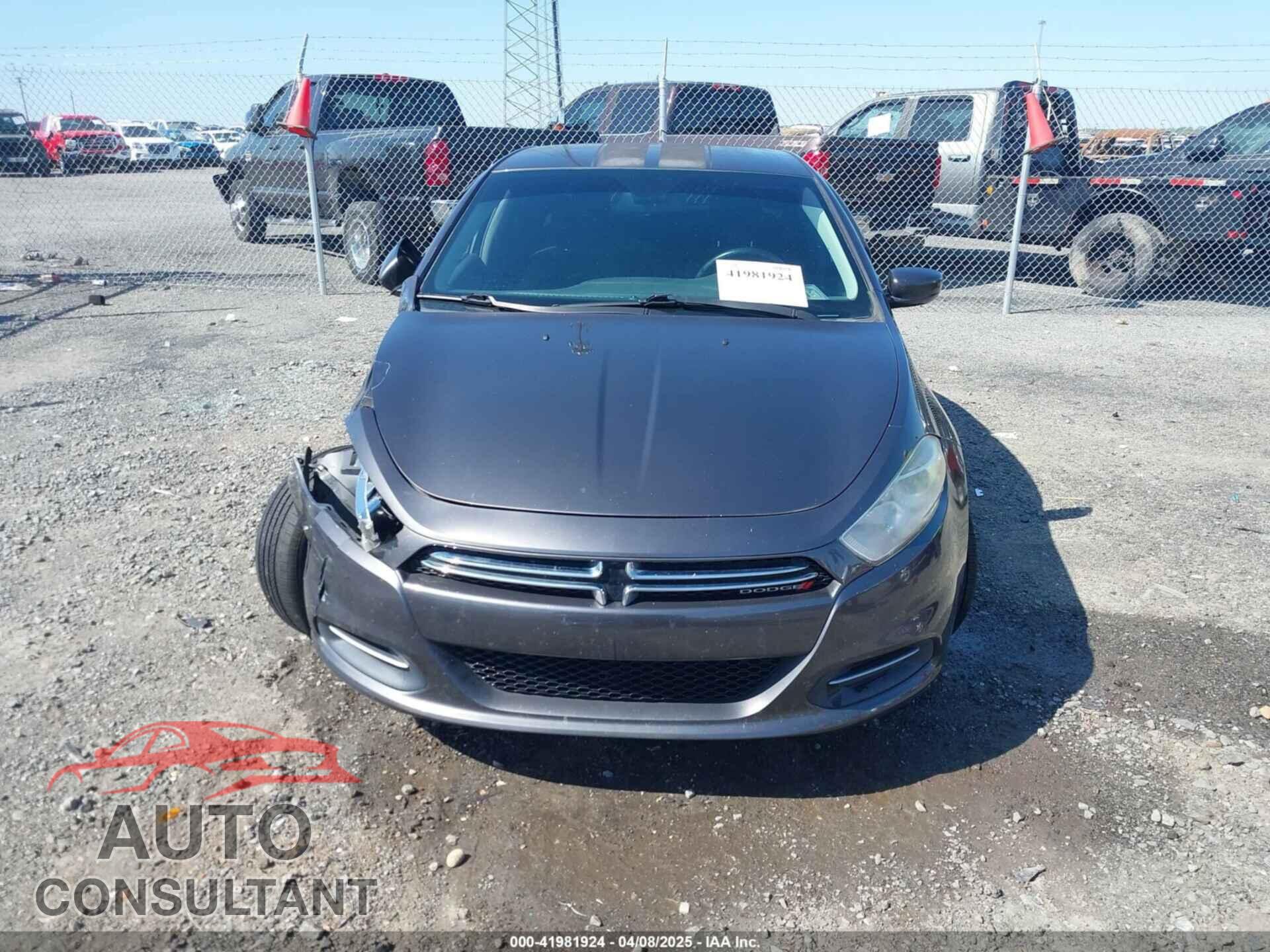 DODGE DART 2015 - 1C3CDFDH3FD422905