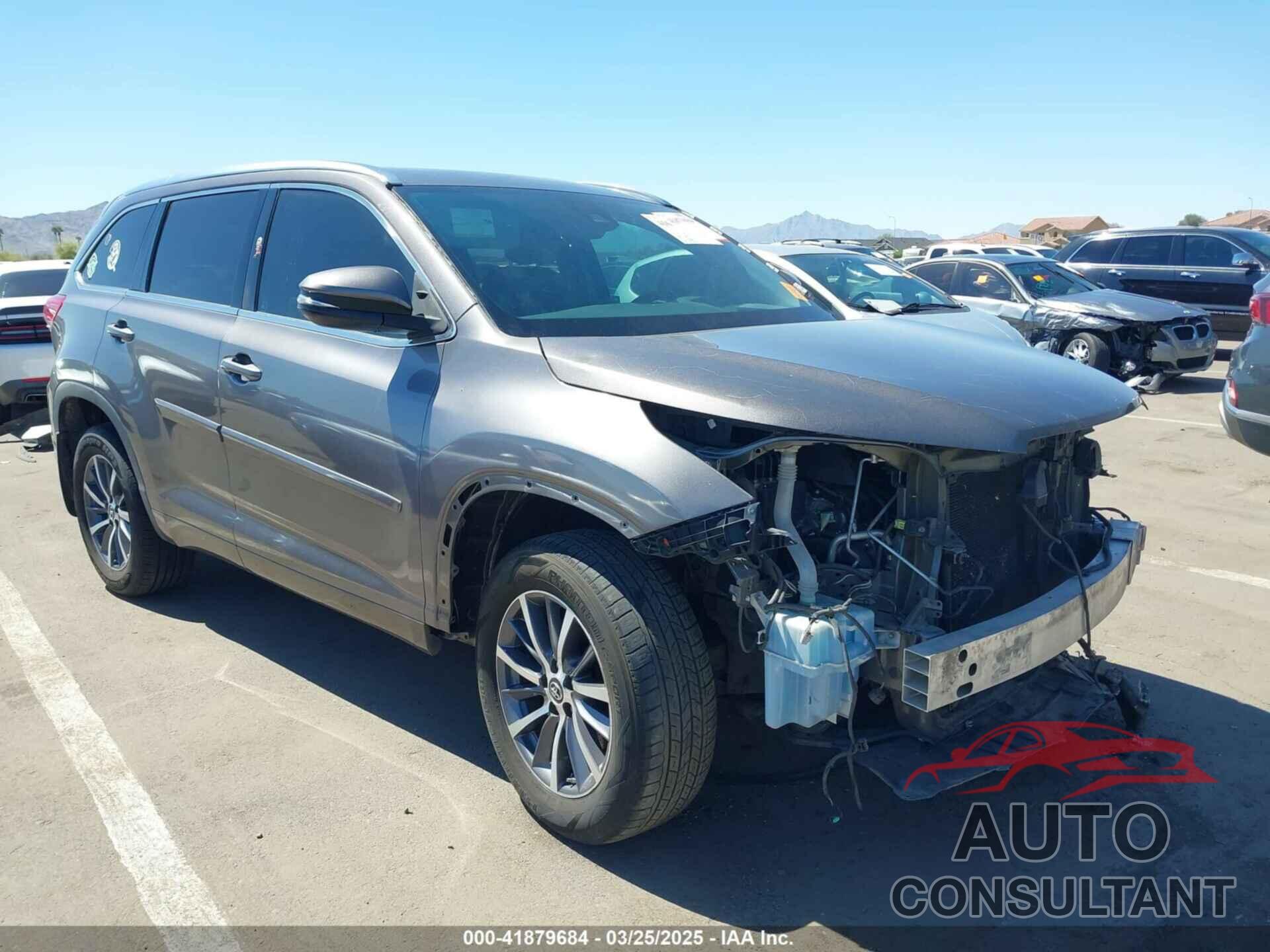 TOYOTA HIGHLANDER 2017 - 5TDJZRFH8HS408136