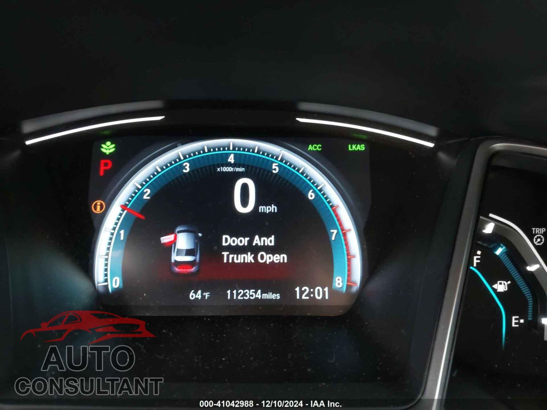 HONDA CIVIC 2020 - 19XFC1F37LE005751